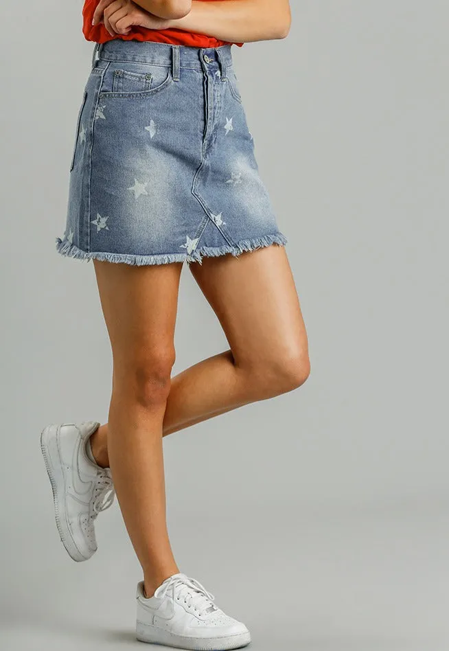 Follow your Star Denim Skirt
