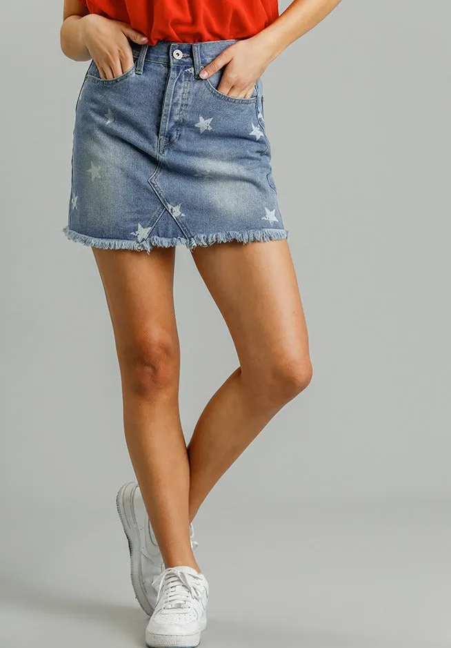 Follow your Star Denim Skirt