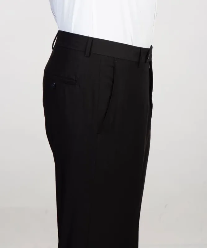 Formal Black Notched Lapel Two Pieces Prom Suits Slim Fit One Button Blazers Pants Wedding Party Wear Prom