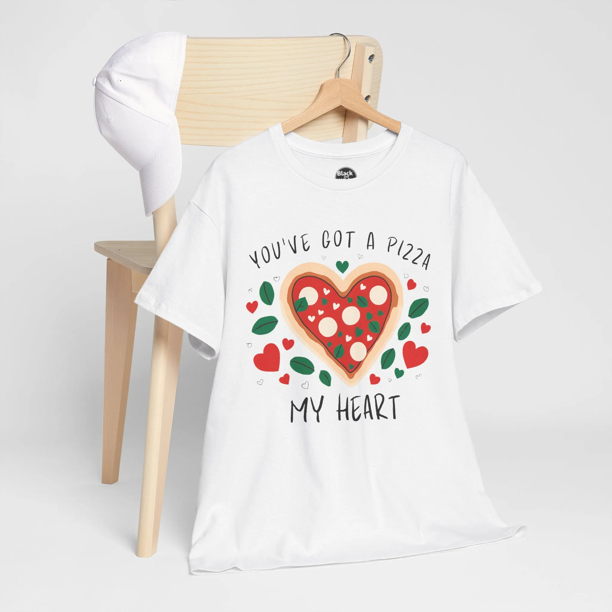Funny Pizza Couples T-Shirt - 'You've Got a Pizza My Heart' Matching Date Night Shirt, Romantic Gift for Him or Her, Pizza Lovers Tee