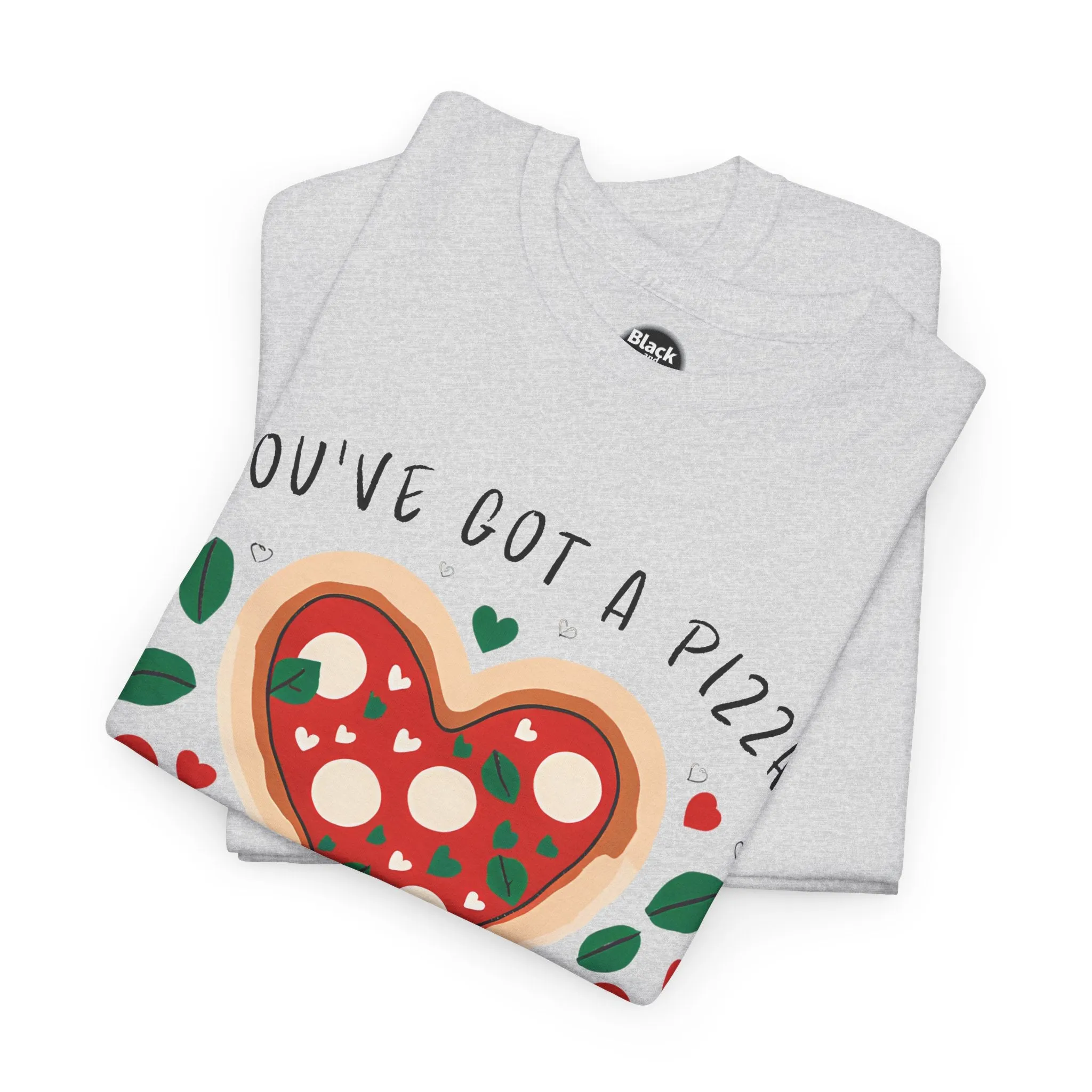 Funny Pizza Couples T-Shirt - 'You've Got a Pizza My Heart' Matching Date Night Shirt, Romantic Gift for Him or Her, Pizza Lovers Tee