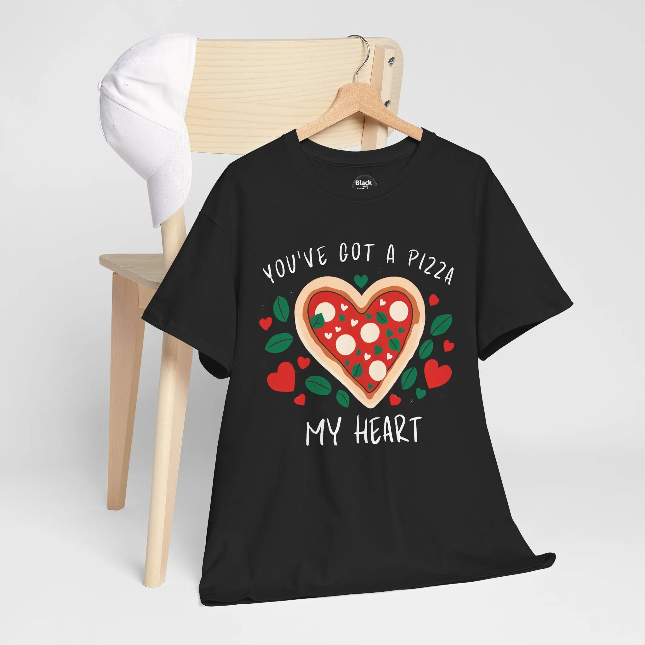 Funny Pizza Couples T-Shirt - 'You've Got a Pizza My Heart' Matching Date Night Shirt, Romantic Gift for Him or Her, Pizza Lovers Tee