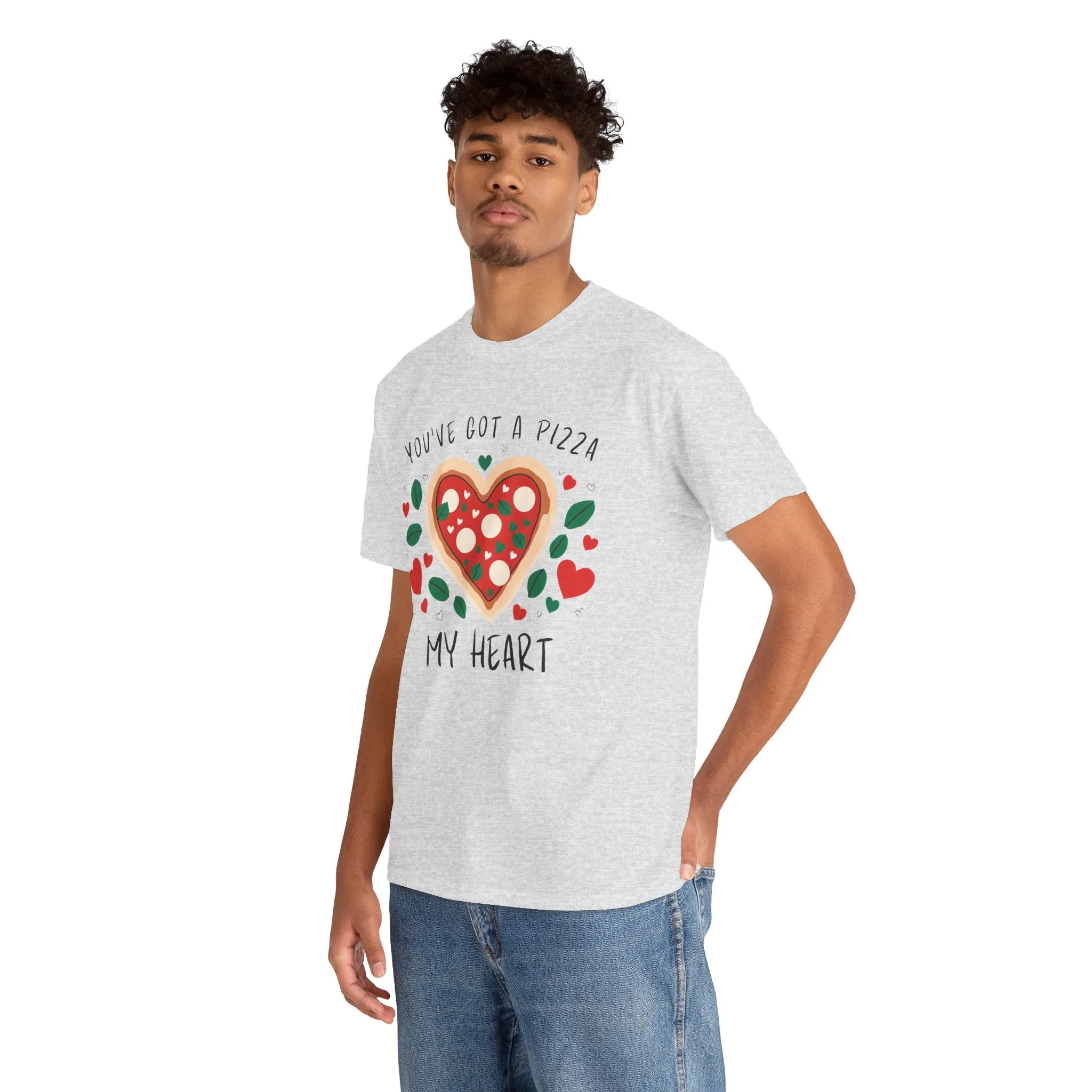 Funny Pizza Couples T-Shirt - 'You've Got a Pizza My Heart' Matching Date Night Shirt, Romantic Gift for Him or Her, Pizza Lovers Tee