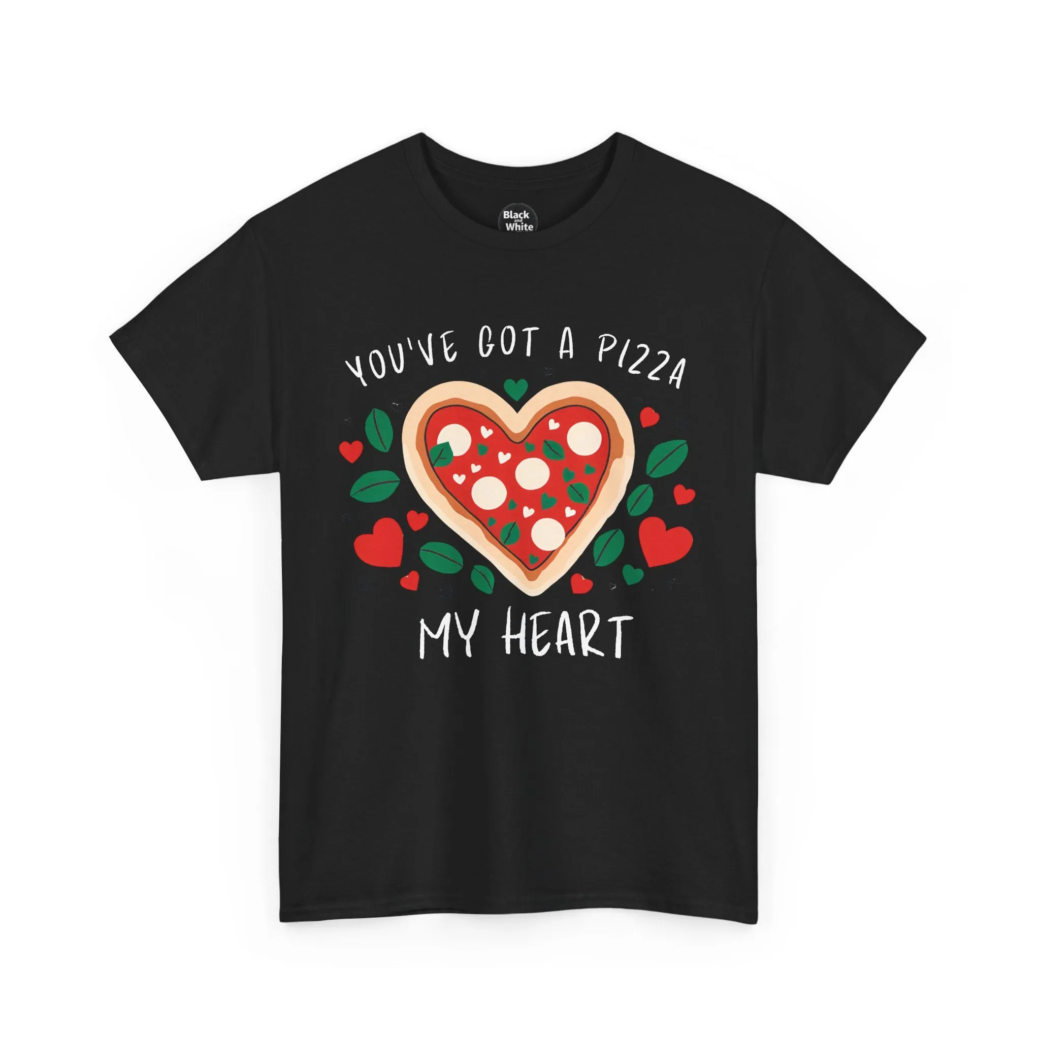 Funny Pizza Couples T-Shirt - 'You've Got a Pizza My Heart' Matching Date Night Shirt, Romantic Gift for Him or Her, Pizza Lovers Tee