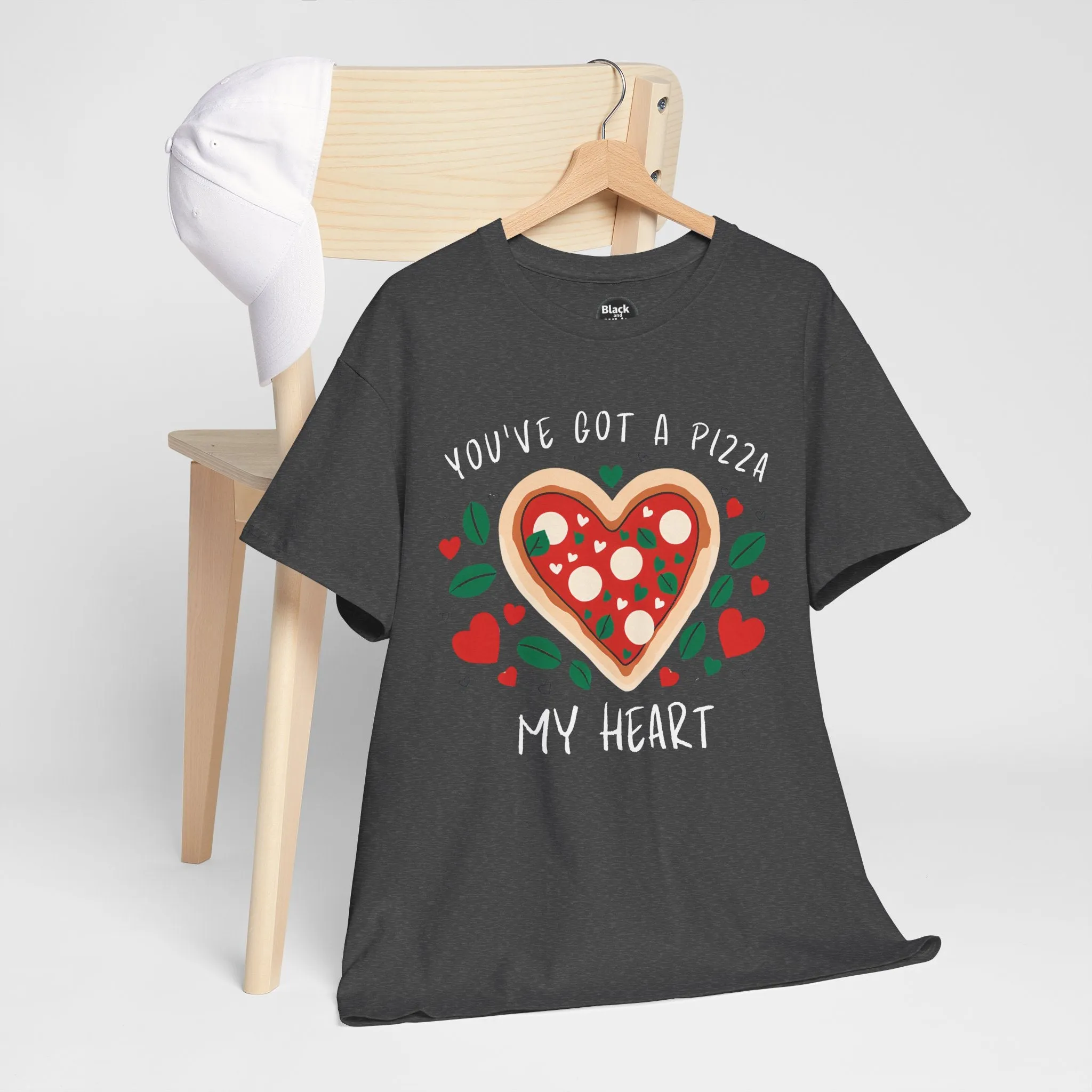 Funny Pizza Couples T-Shirt - 'You've Got a Pizza My Heart' Matching Date Night Shirt, Romantic Gift for Him or Her, Pizza Lovers Tee