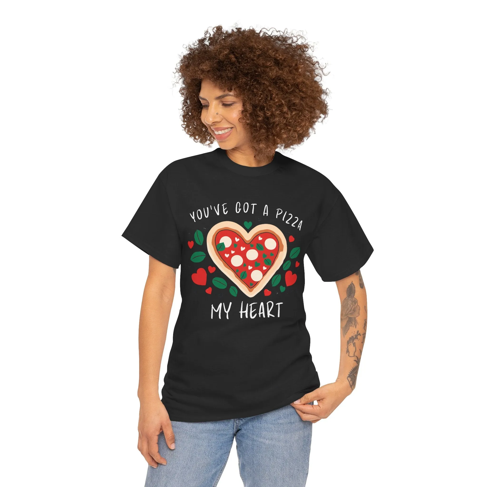Funny Pizza Couples T-Shirt - 'You've Got a Pizza My Heart' Matching Date Night Shirt, Romantic Gift for Him or Her, Pizza Lovers Tee