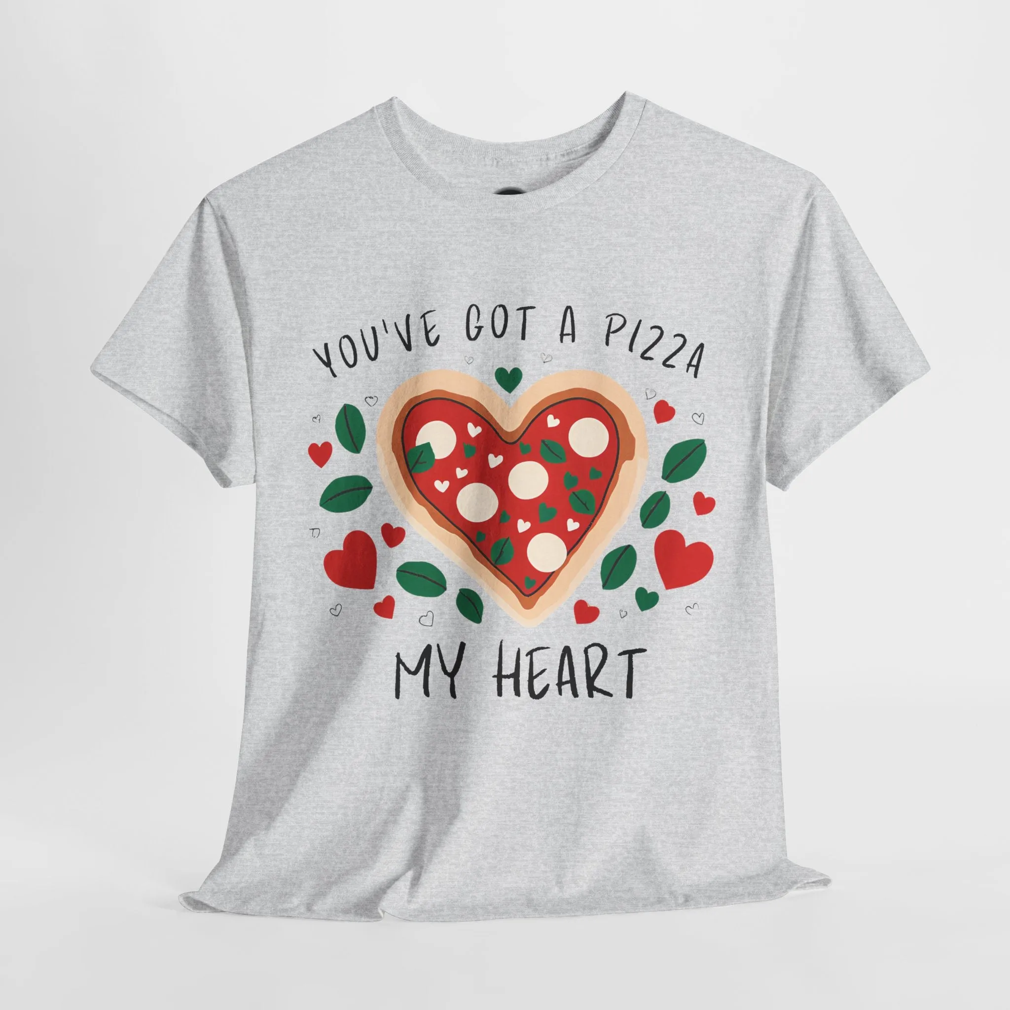 Funny Pizza Couples T-Shirt - 'You've Got a Pizza My Heart' Matching Date Night Shirt, Romantic Gift for Him or Her, Pizza Lovers Tee