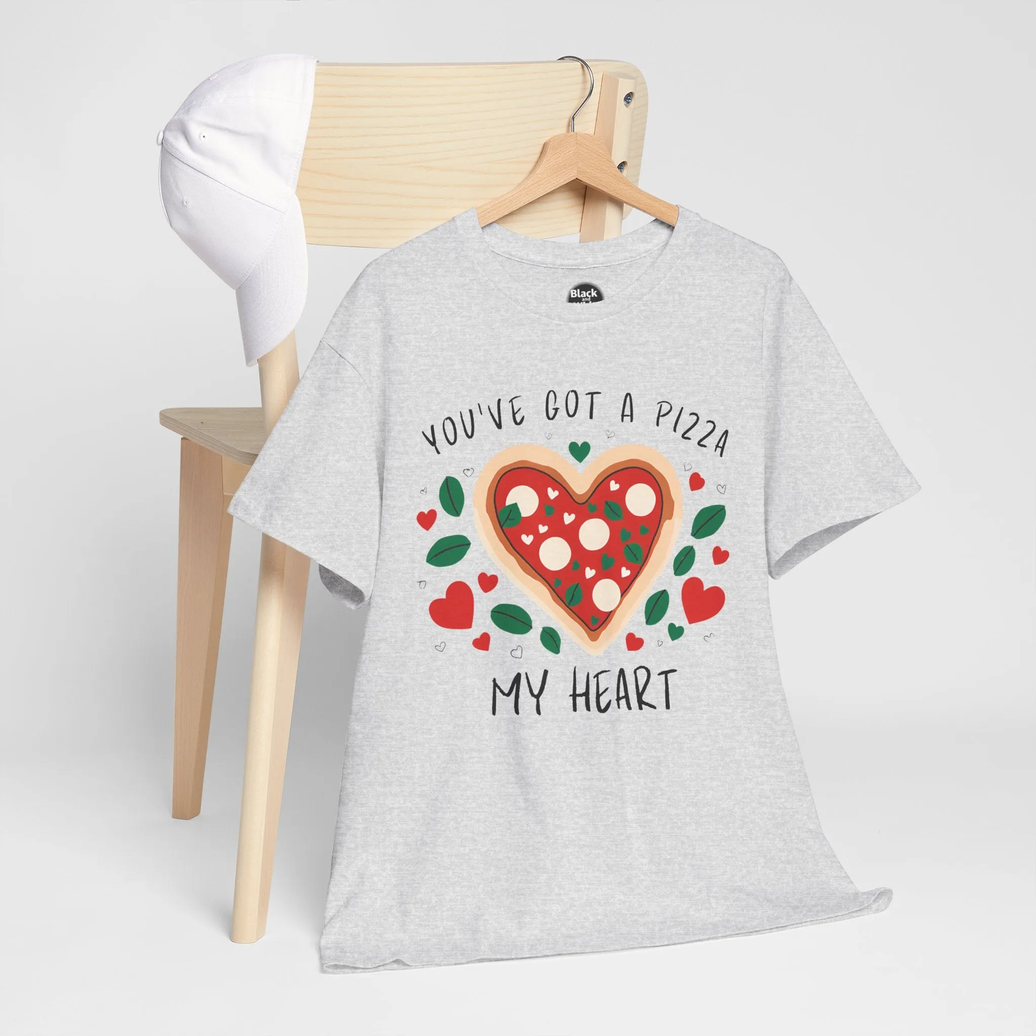 Funny Pizza Couples T-Shirt - 'You've Got a Pizza My Heart' Matching Date Night Shirt, Romantic Gift for Him or Her, Pizza Lovers Tee