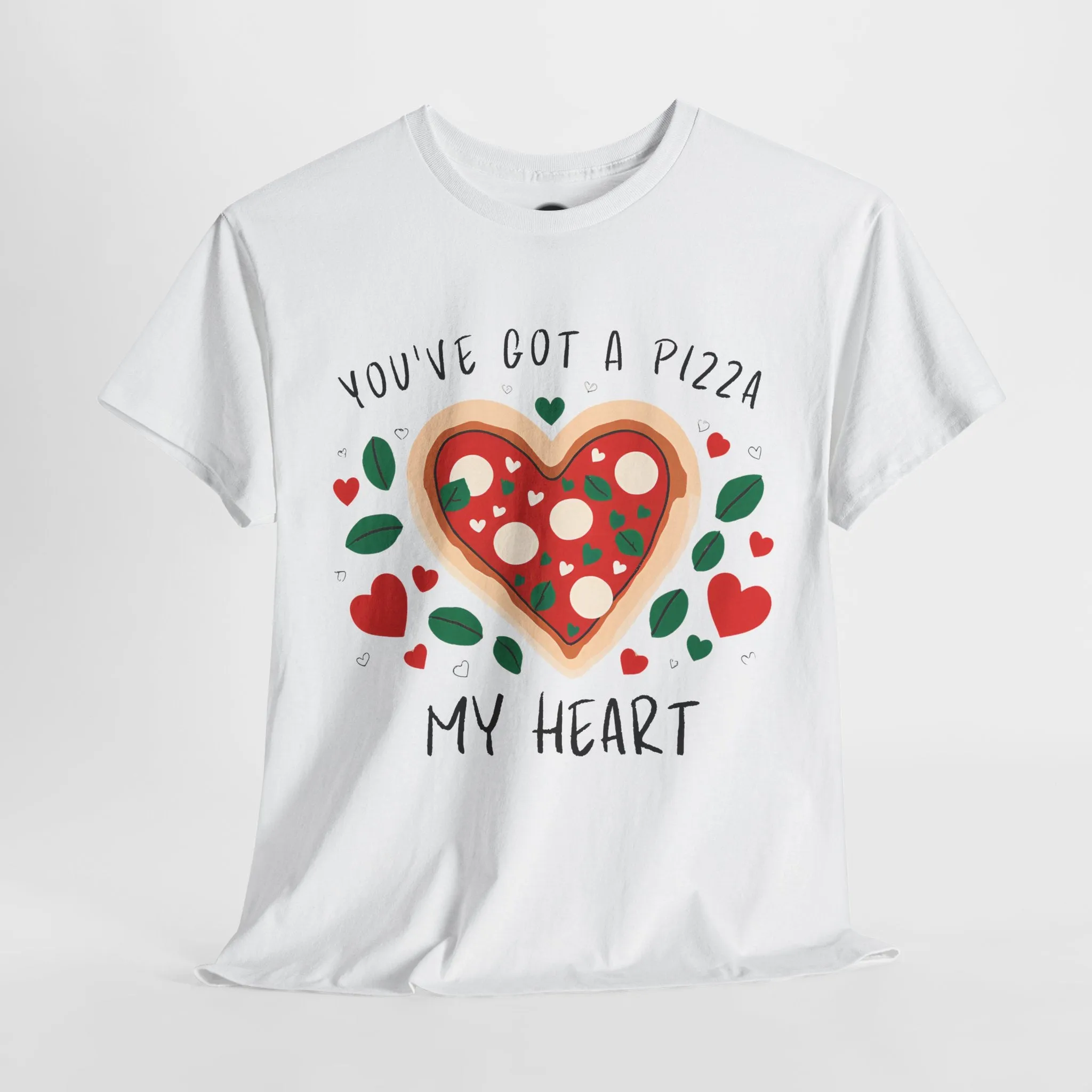 Funny Pizza Couples T-Shirt - 'You've Got a Pizza My Heart' Matching Date Night Shirt, Romantic Gift for Him or Her, Pizza Lovers Tee