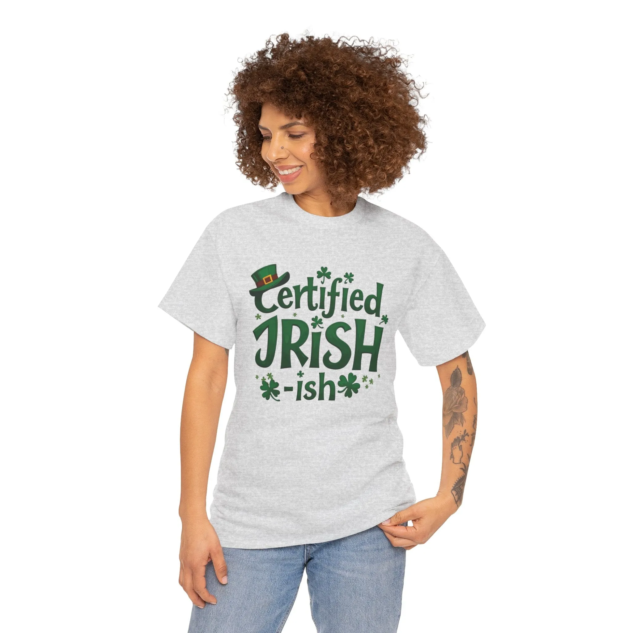 Funny St. Patrick’s Day Tee | 'Certified Irish-ish' Shirt | Irish Pride T-Shirt | Unisex Cotton Tee | St. Paddy’s Gift | Lucky Clover Shirt