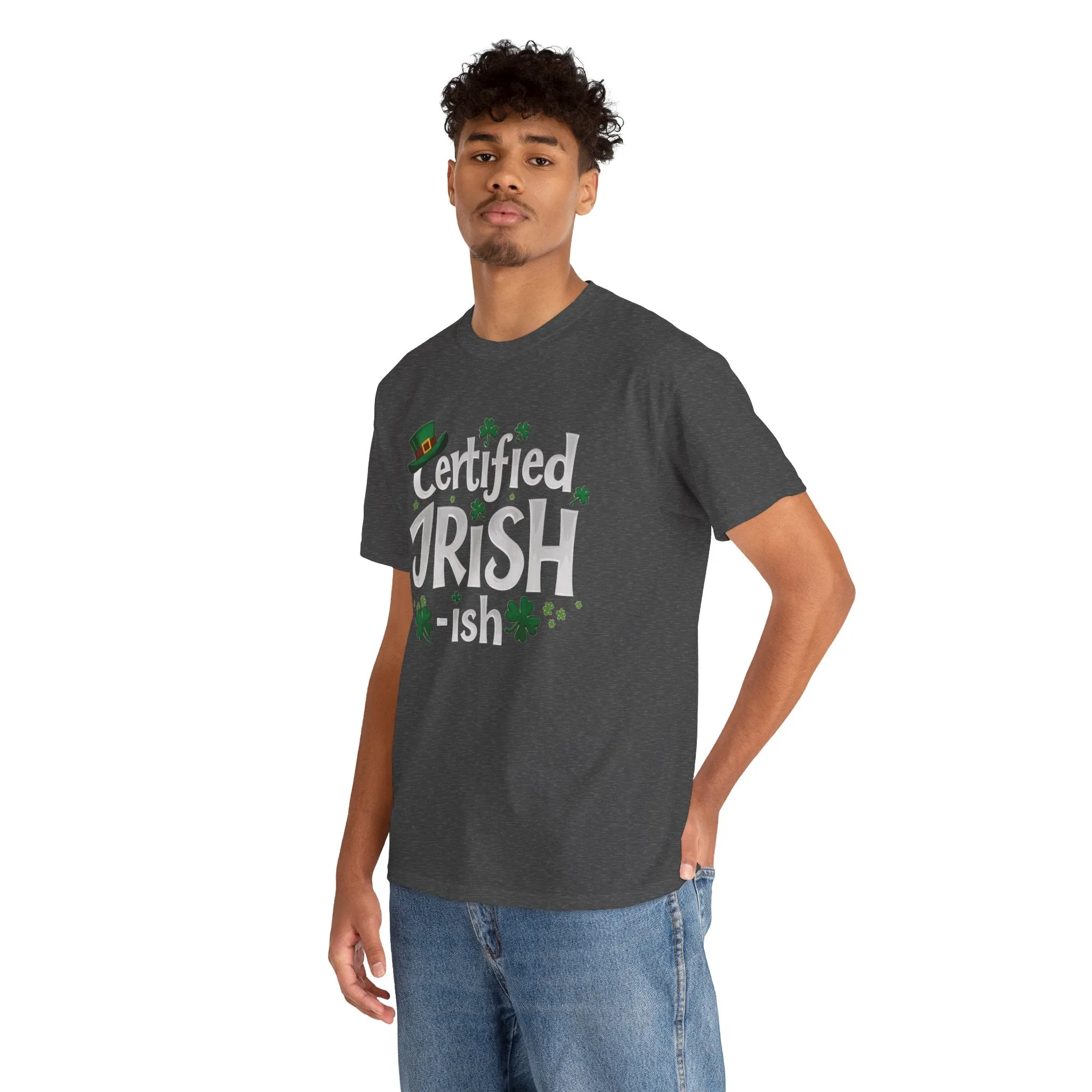 Funny St. Patrick’s Day Tee | 'Certified Irish-ish' Shirt | Irish Pride T-Shirt | Unisex Cotton Tee | St. Paddy’s Gift | Lucky Clover Shirt