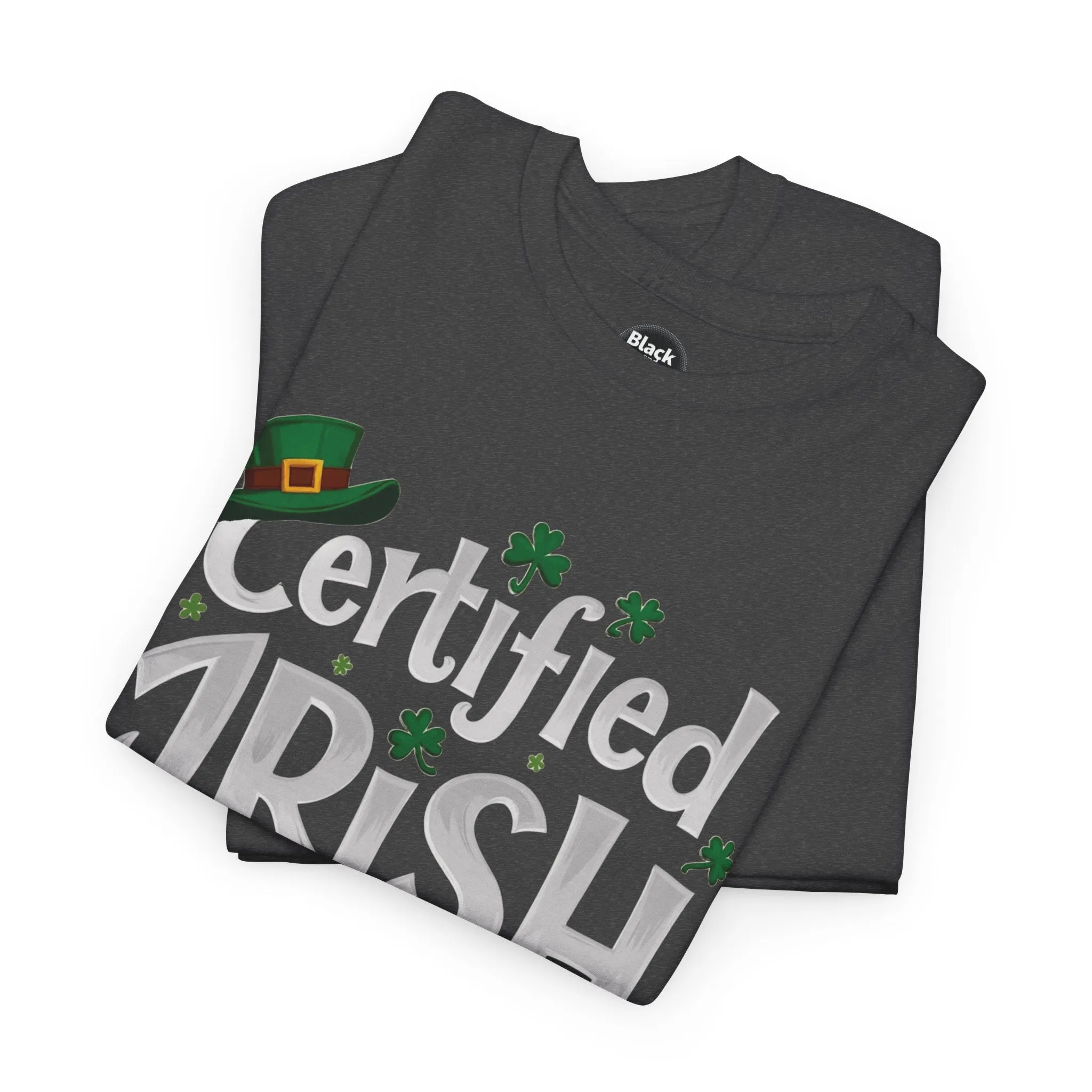 Funny St. Patrick’s Day Tee | 'Certified Irish-ish' Shirt | Irish Pride T-Shirt | Unisex Cotton Tee | St. Paddy’s Gift | Lucky Clover Shirt
