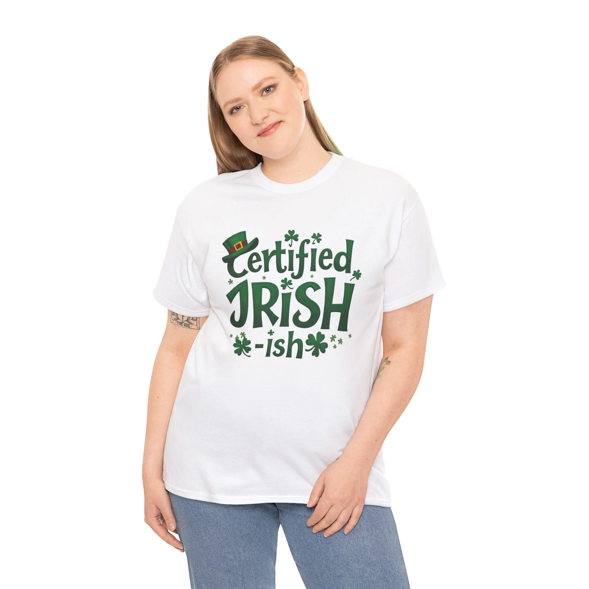 Funny St. Patrick’s Day Tee | 'Certified Irish-ish' Shirt | Irish Pride T-Shirt | Unisex Cotton Tee | St. Paddy’s Gift | Lucky Clover Shirt