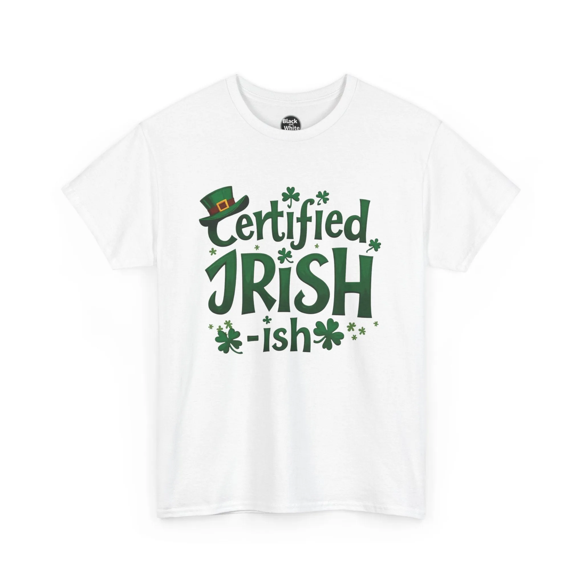 Funny St. Patrick’s Day Tee | 'Certified Irish-ish' Shirt | Irish Pride T-Shirt | Unisex Cotton Tee | St. Paddy’s Gift | Lucky Clover Shirt