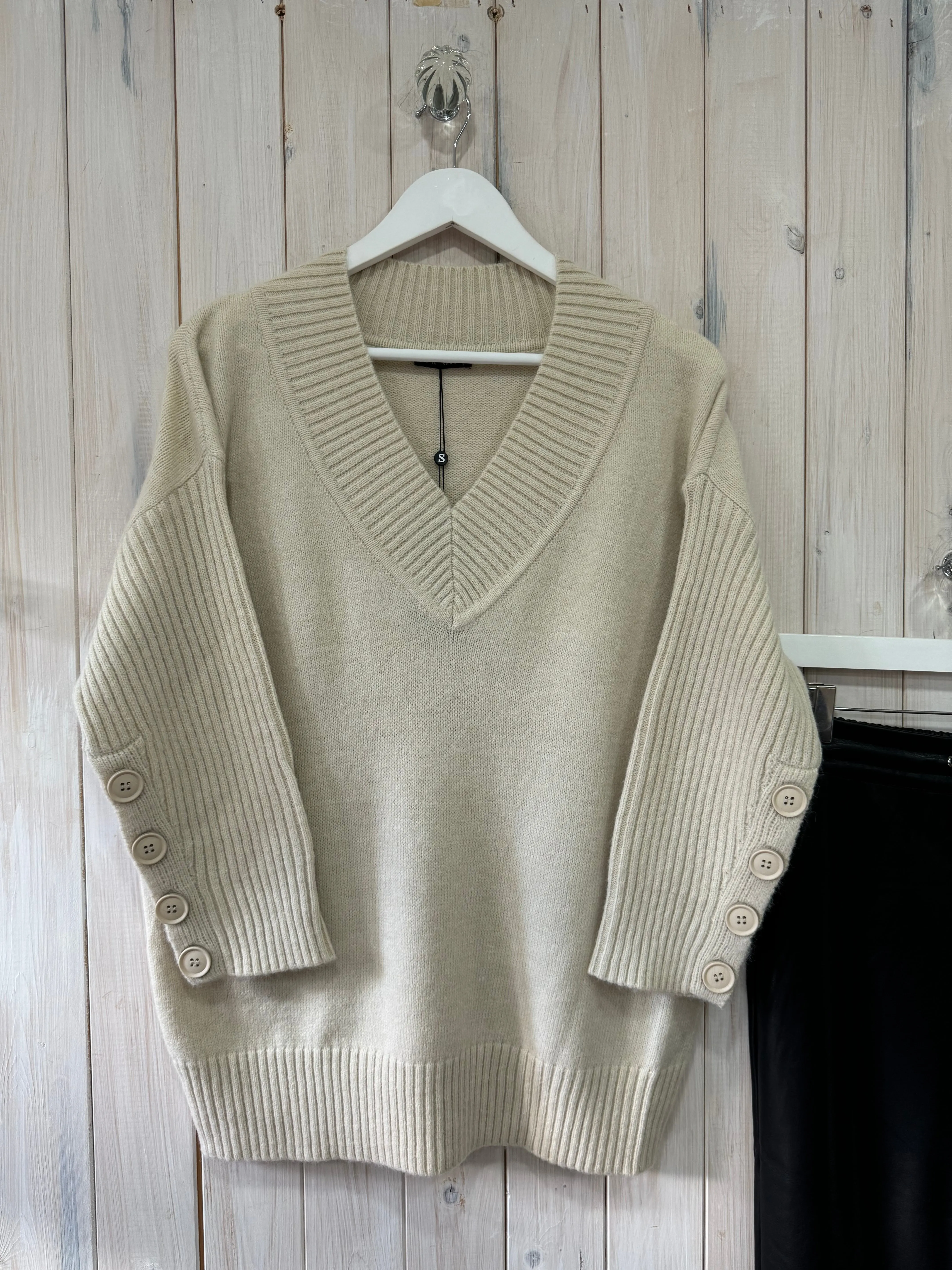 Germaine Button Sweater - New Season Skatie