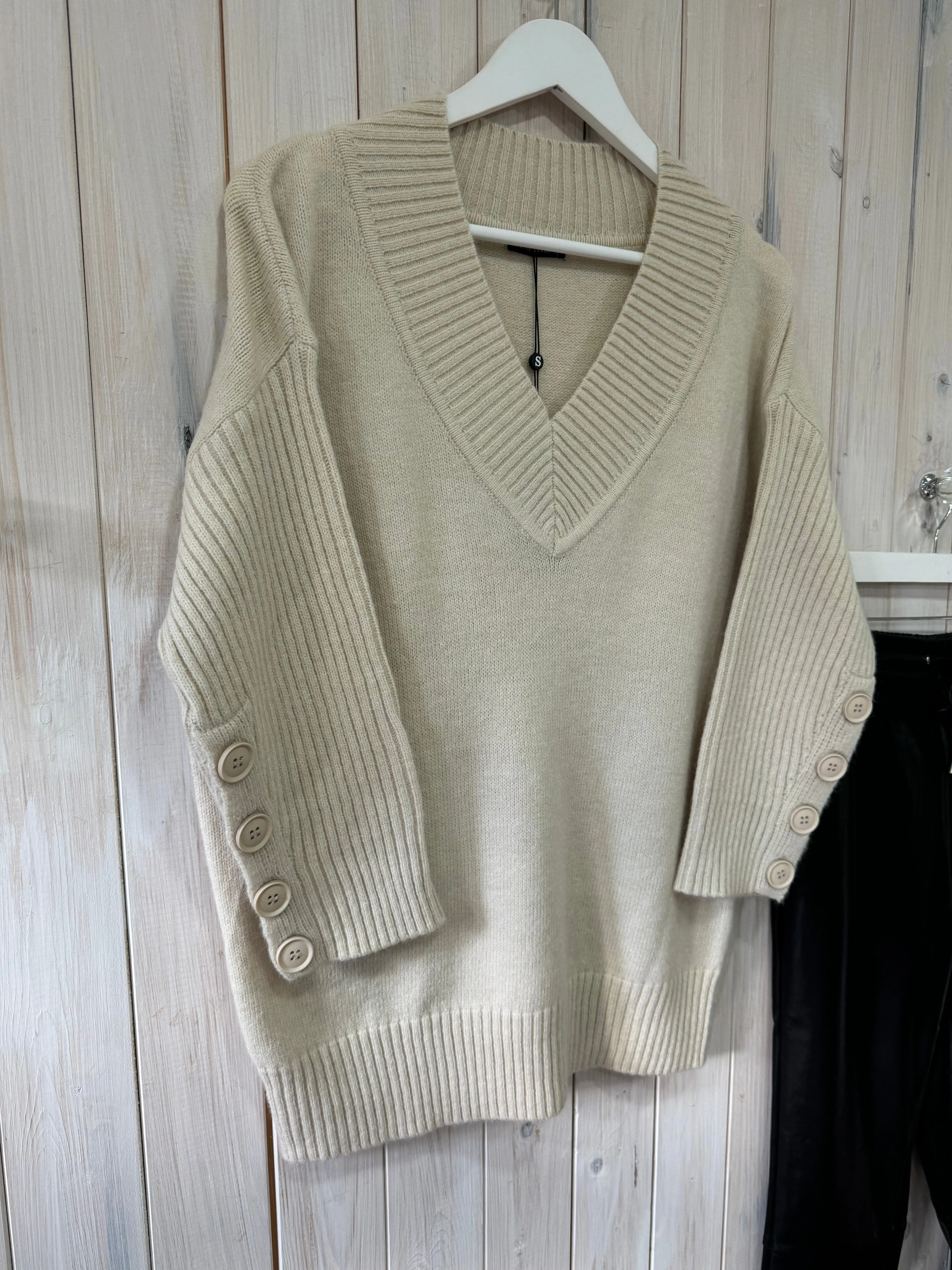 Germaine Button Sweater - New Season Skatie