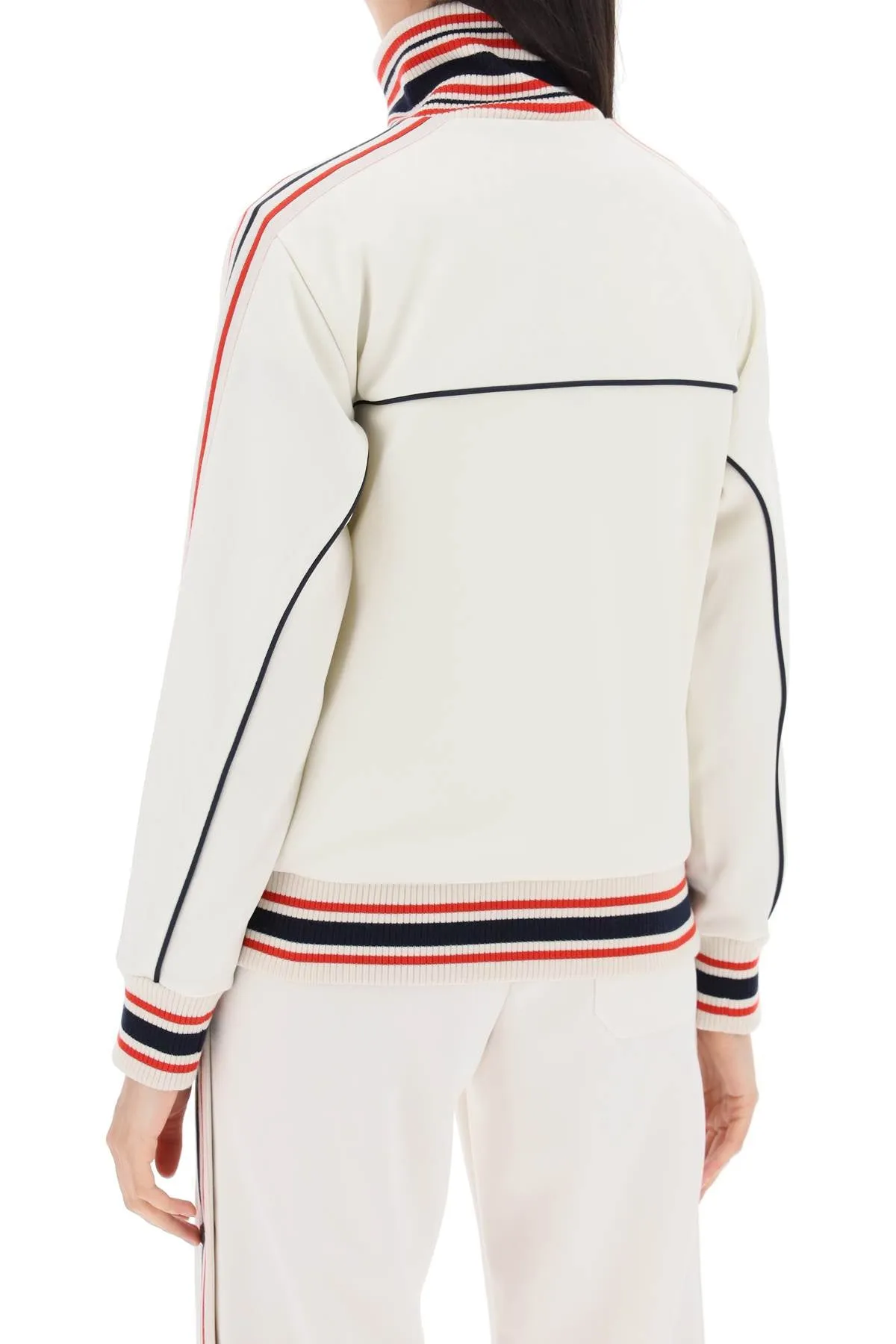 Golden Goose "Track Sweatshirt With Contrasting Hem Edges White