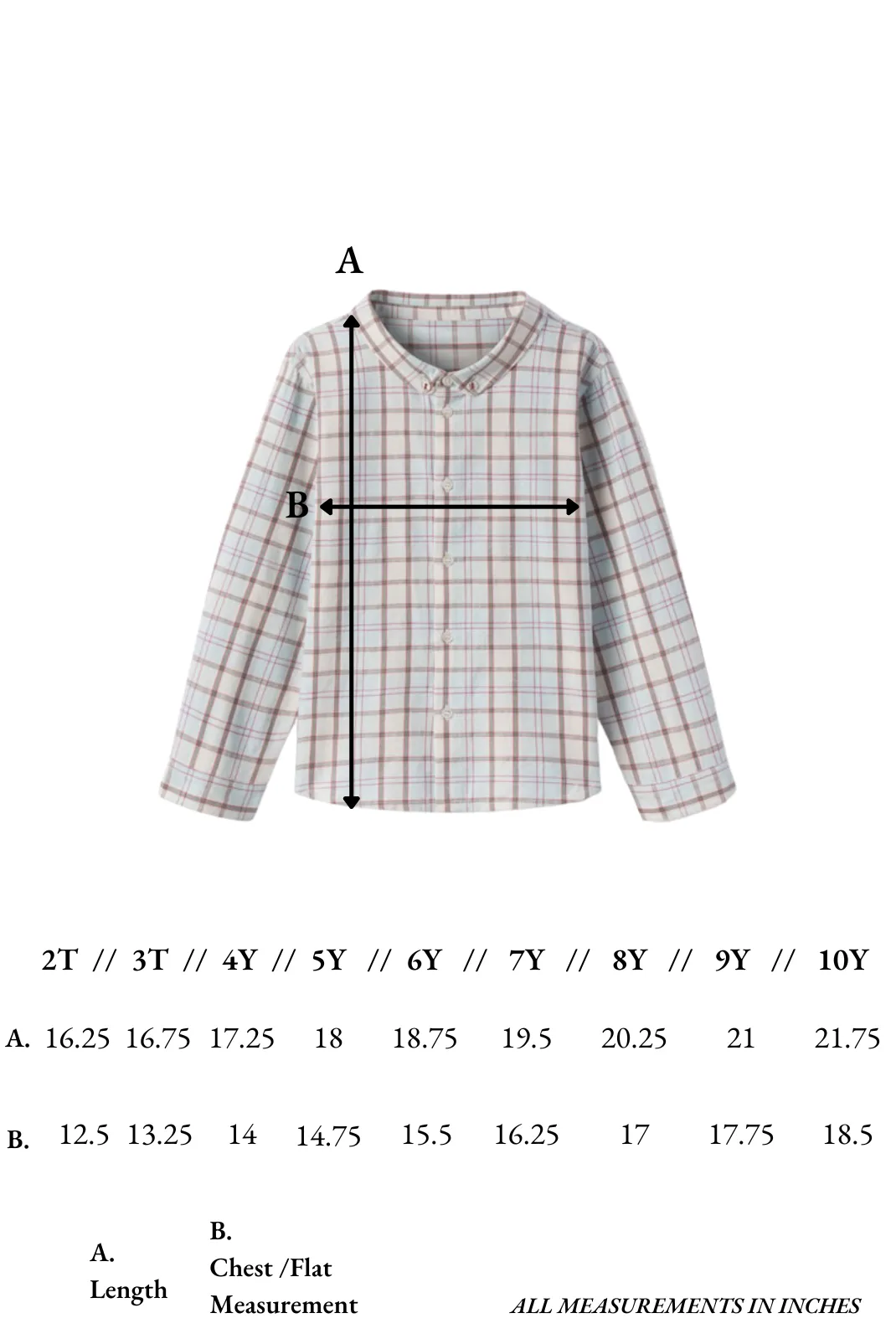 Grayson Shirt in Powder Plaid