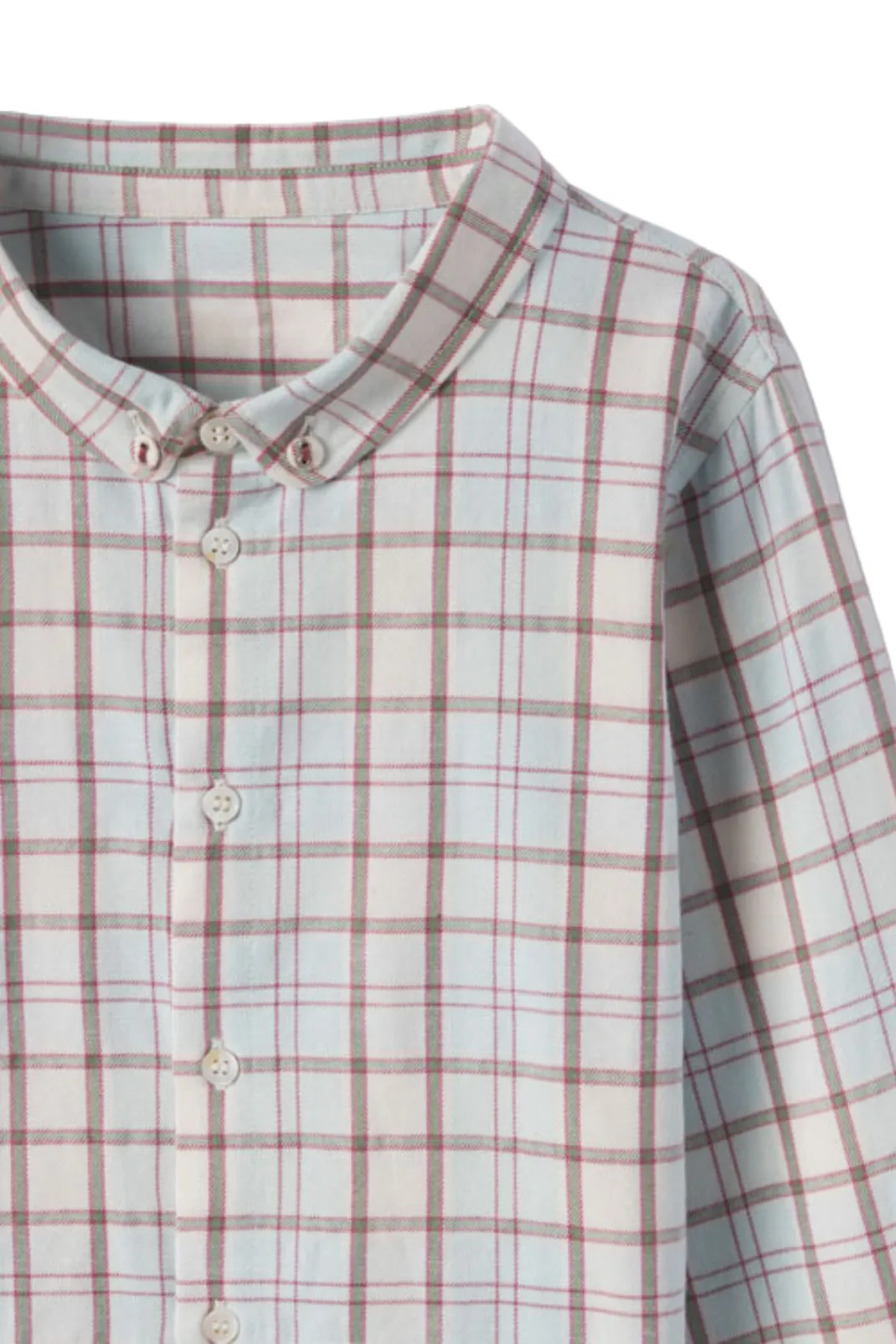 Grayson Shirt in Powder Plaid