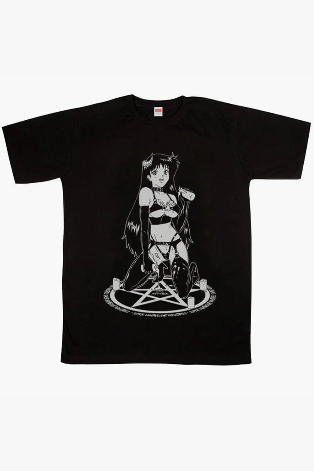 HVY BLK Succubus Anime Girl With Wax T-Shirt Nymphcore