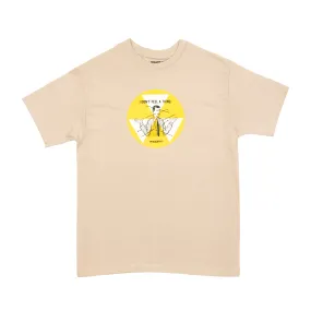 I DON'T FEEL A THING T-SHIRT TAN