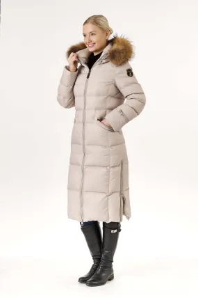 Iclyn Long Down Coat | Linen