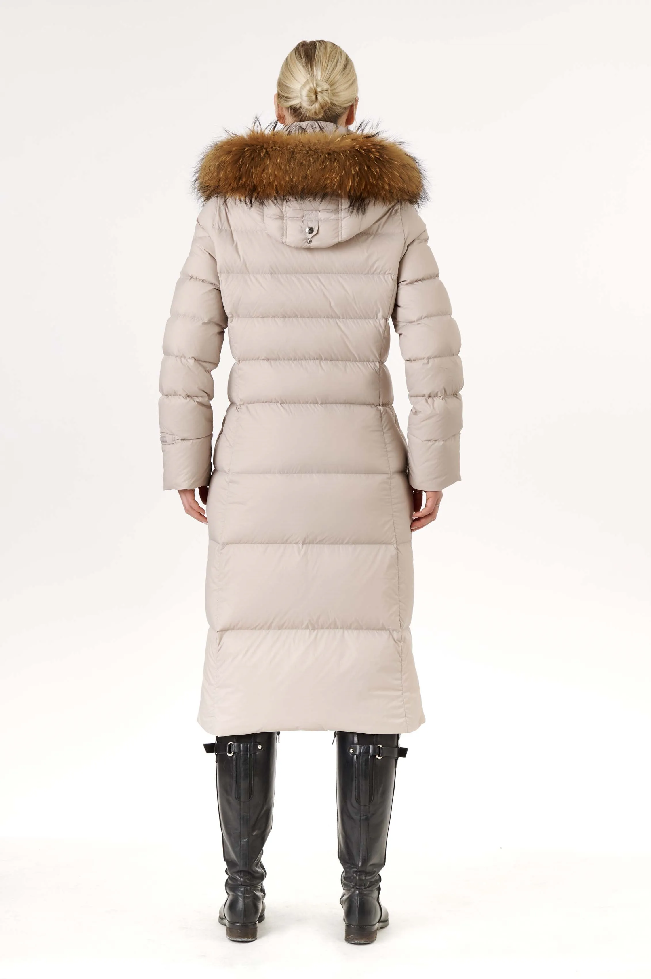 Iclyn Long Down Coat | Linen