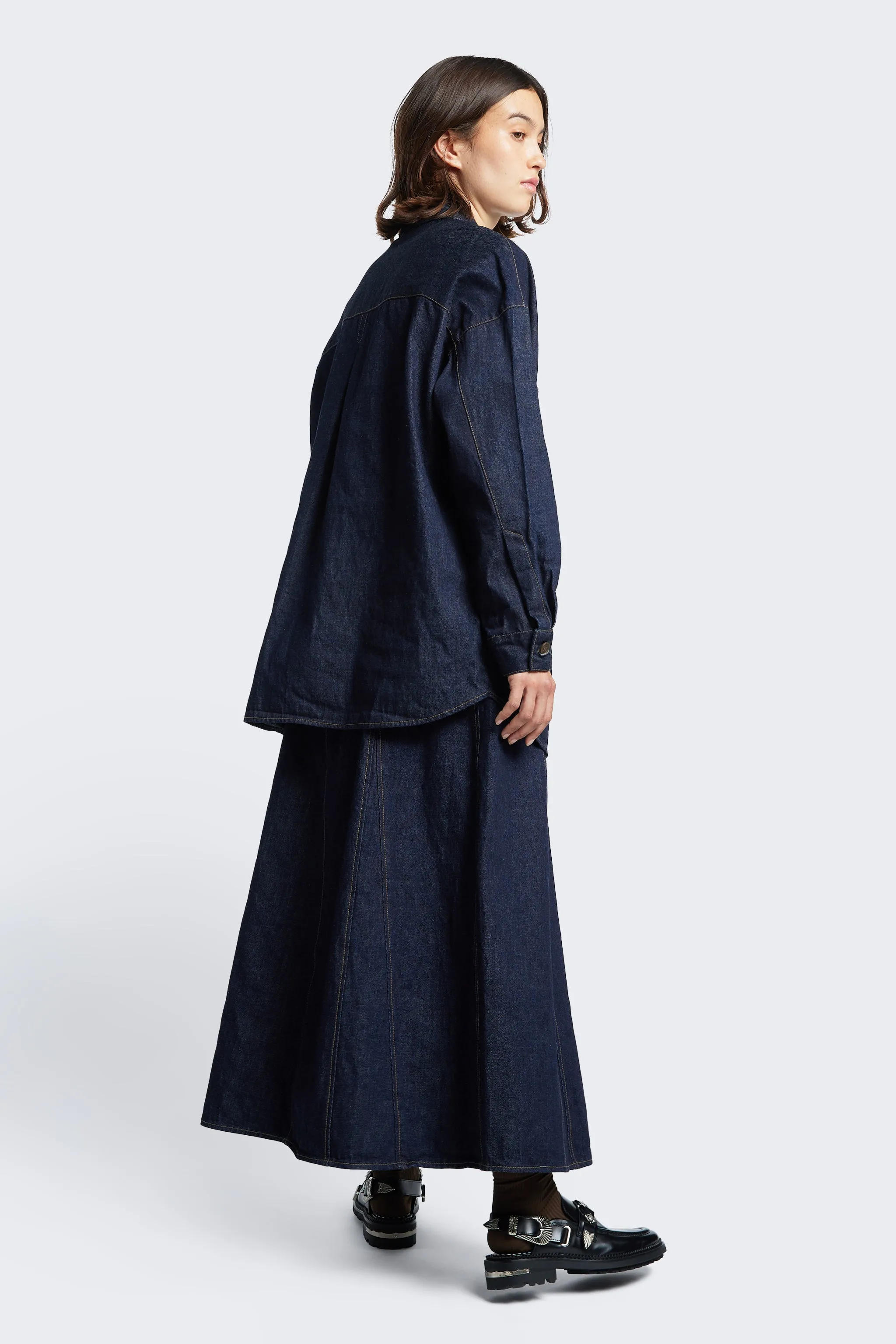 Idle Denim Skirt Indigo