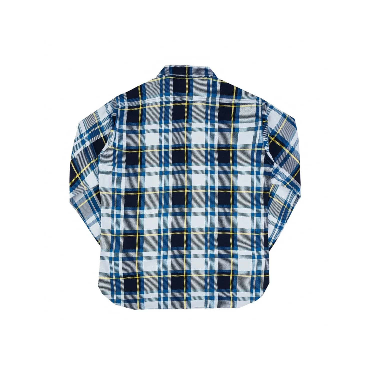 Iron Heart IHSH-382-BLU 9oz Selvedge American Check Work Shirt Blue FINAL SALE