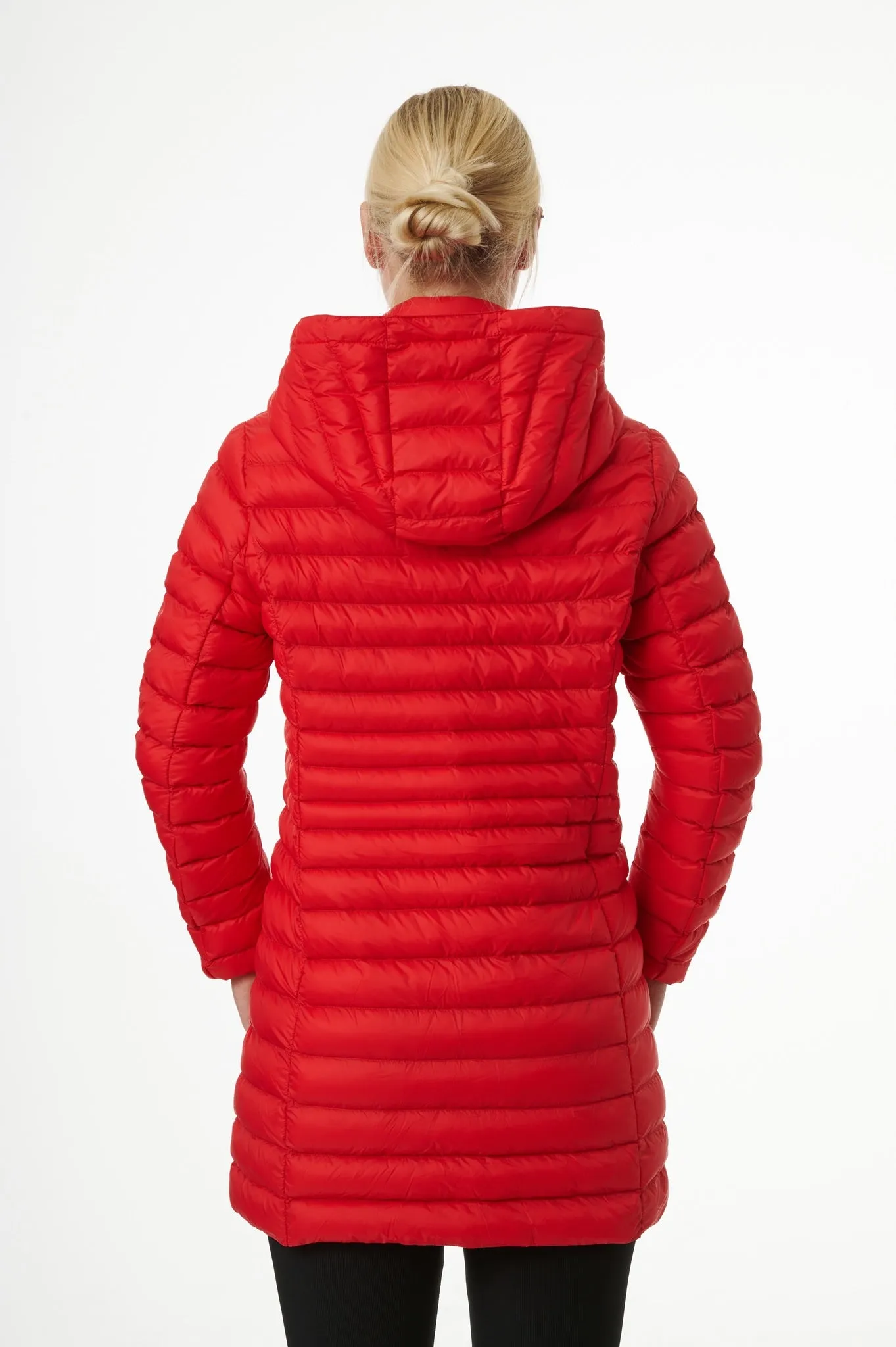 Julie Vegan Down Coat| Chili Red