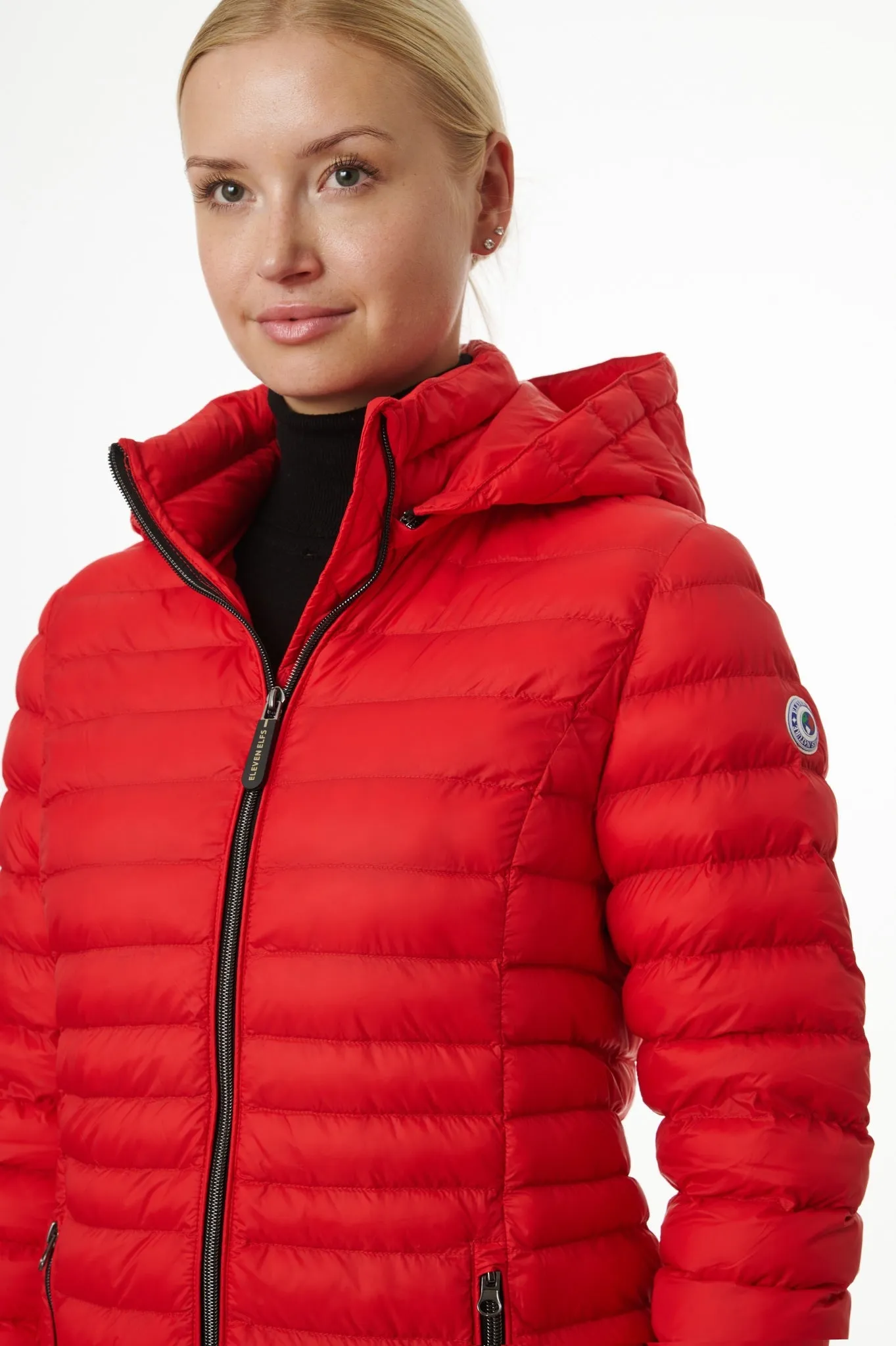 Julie Vegan Down Coat| Chili Red