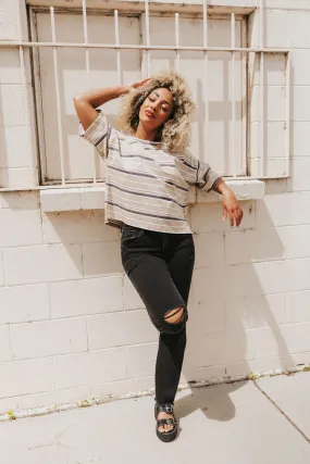 Just Another Day Striped T-Shirt