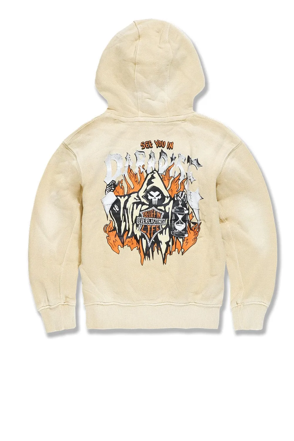 Kids Afterlife Pullover Hoodie (Khaki)