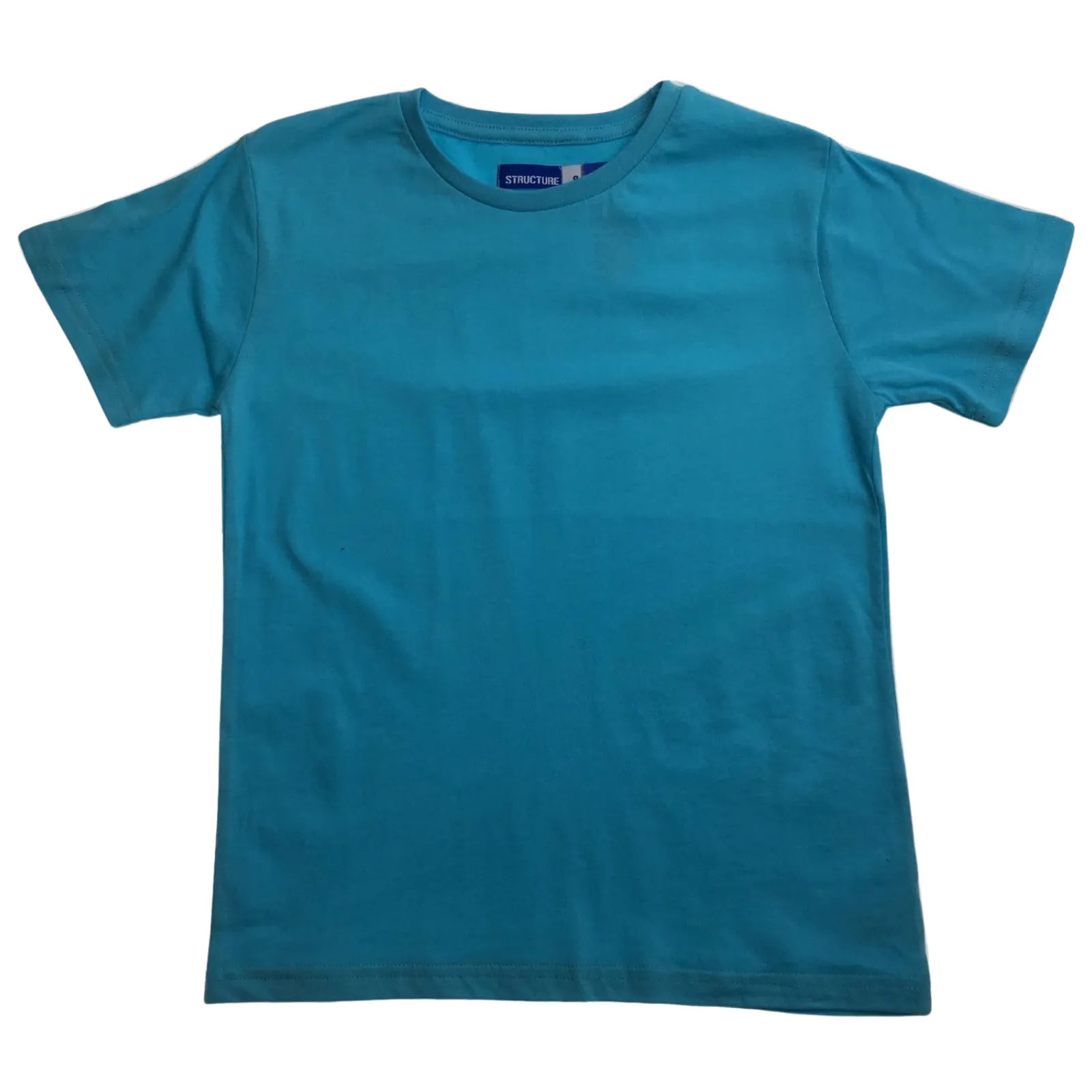 KIDS PLAIN T SHIRT Childrens Child 100% COTTON Boys Girls Basic Blank Tee Top