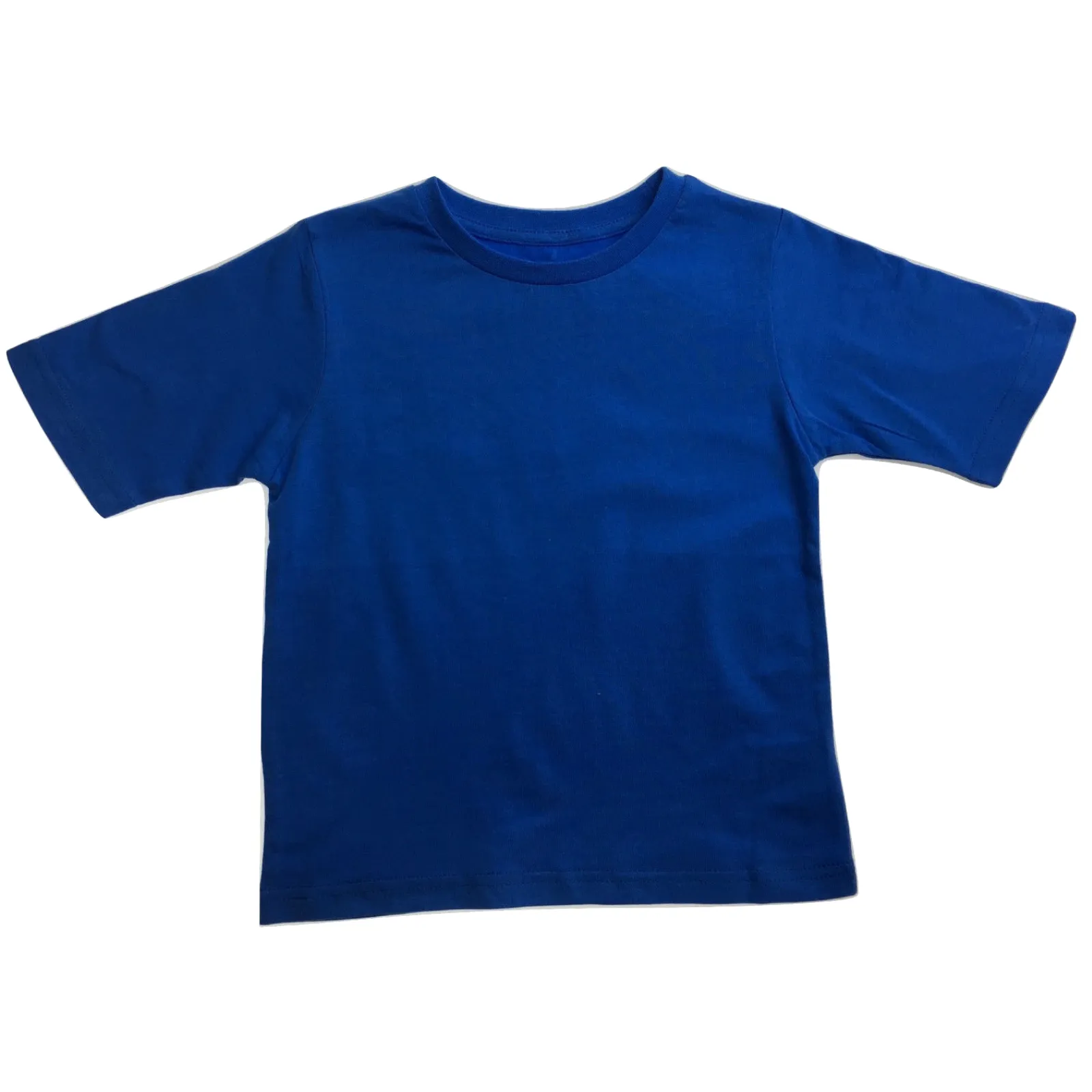 KIDS PLAIN T SHIRT Childrens Child 100% COTTON Boys Girls Basic Blank Tee Top