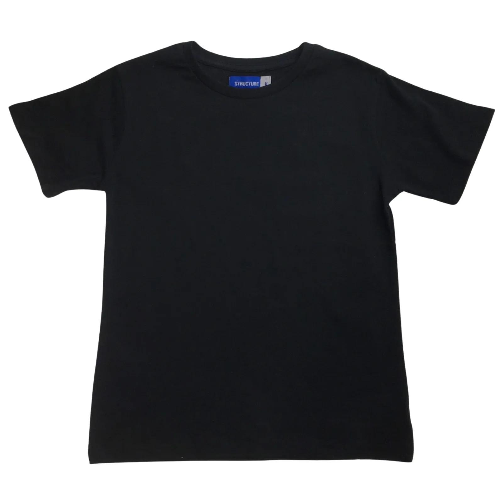 KIDS PLAIN T SHIRT Childrens Child 100% COTTON Boys Girls Basic Blank Tee Top