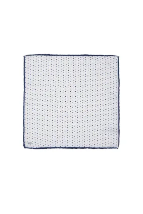 Light Navy Polka Dot Pocket Square