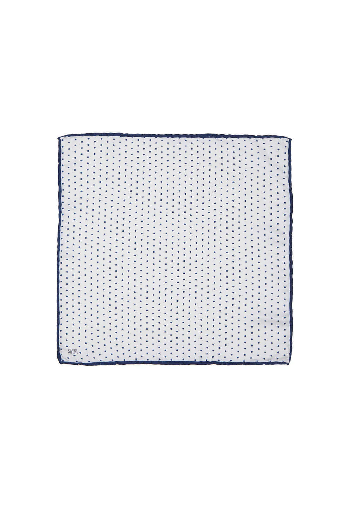 Light Navy Polka Dot Pocket Square