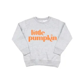 Little Pumpkin Kids Crewneck Grey Sweatshirt
