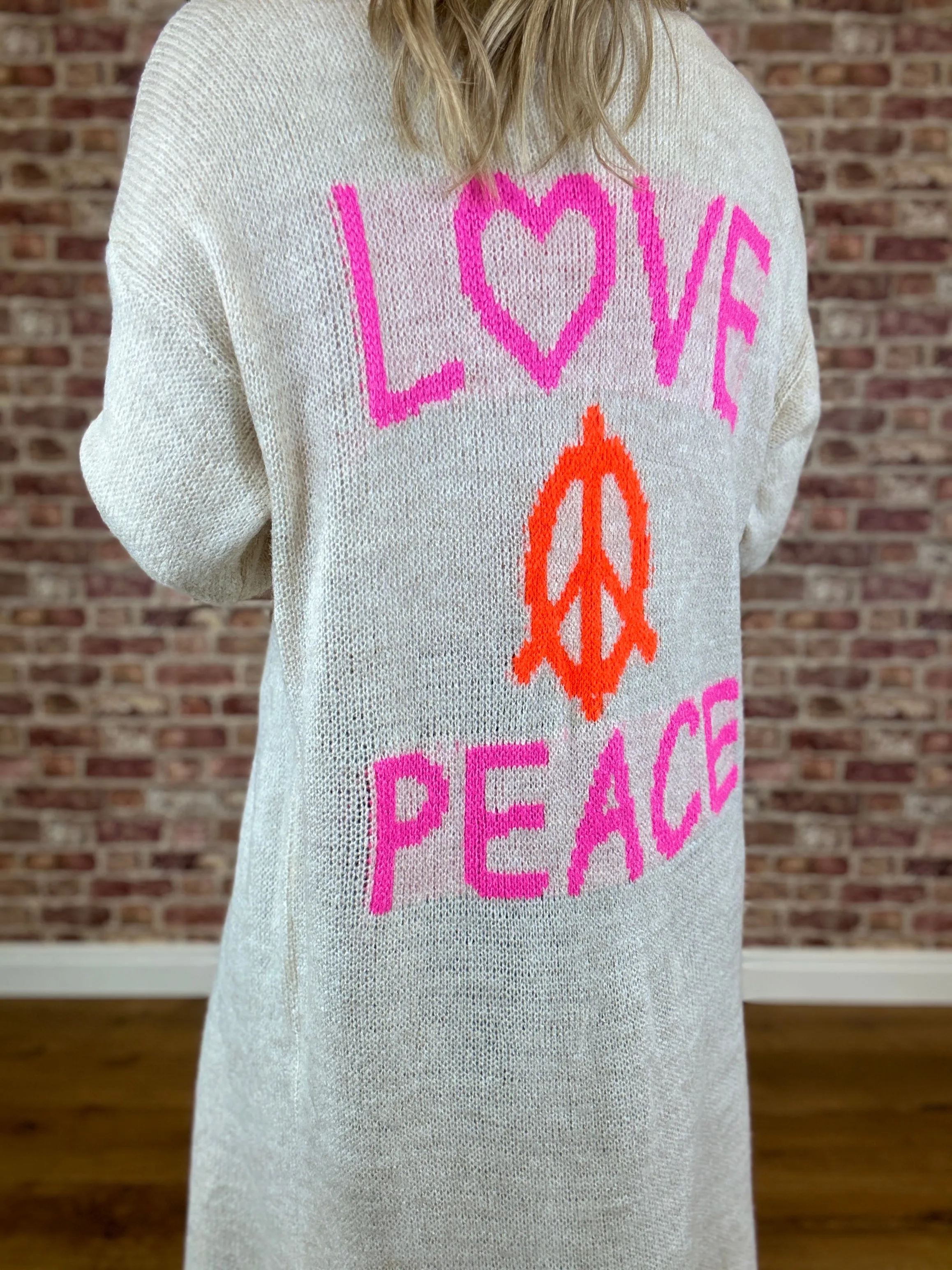 Love The Peace Cardigan