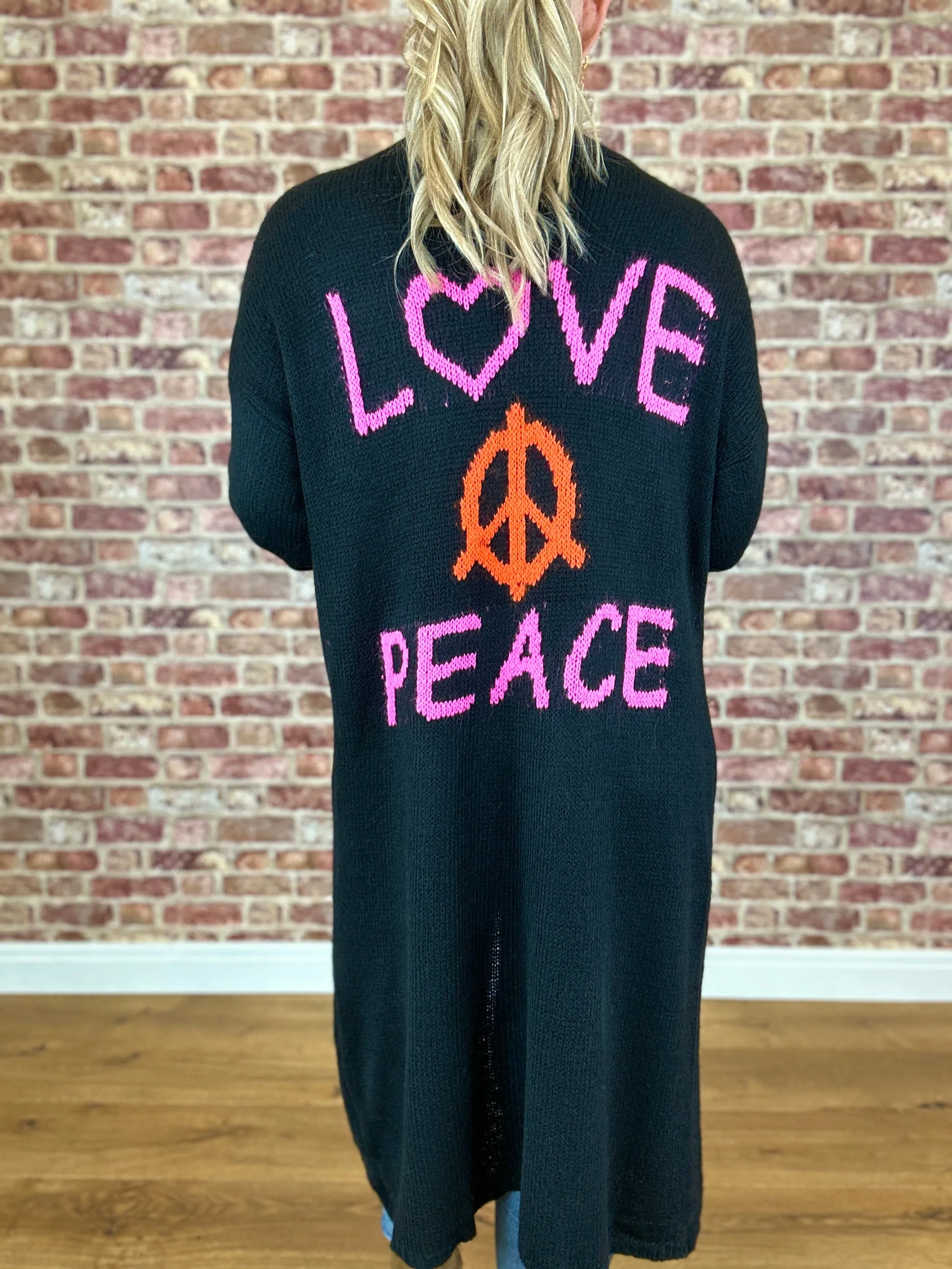Love The Peace Cardigan