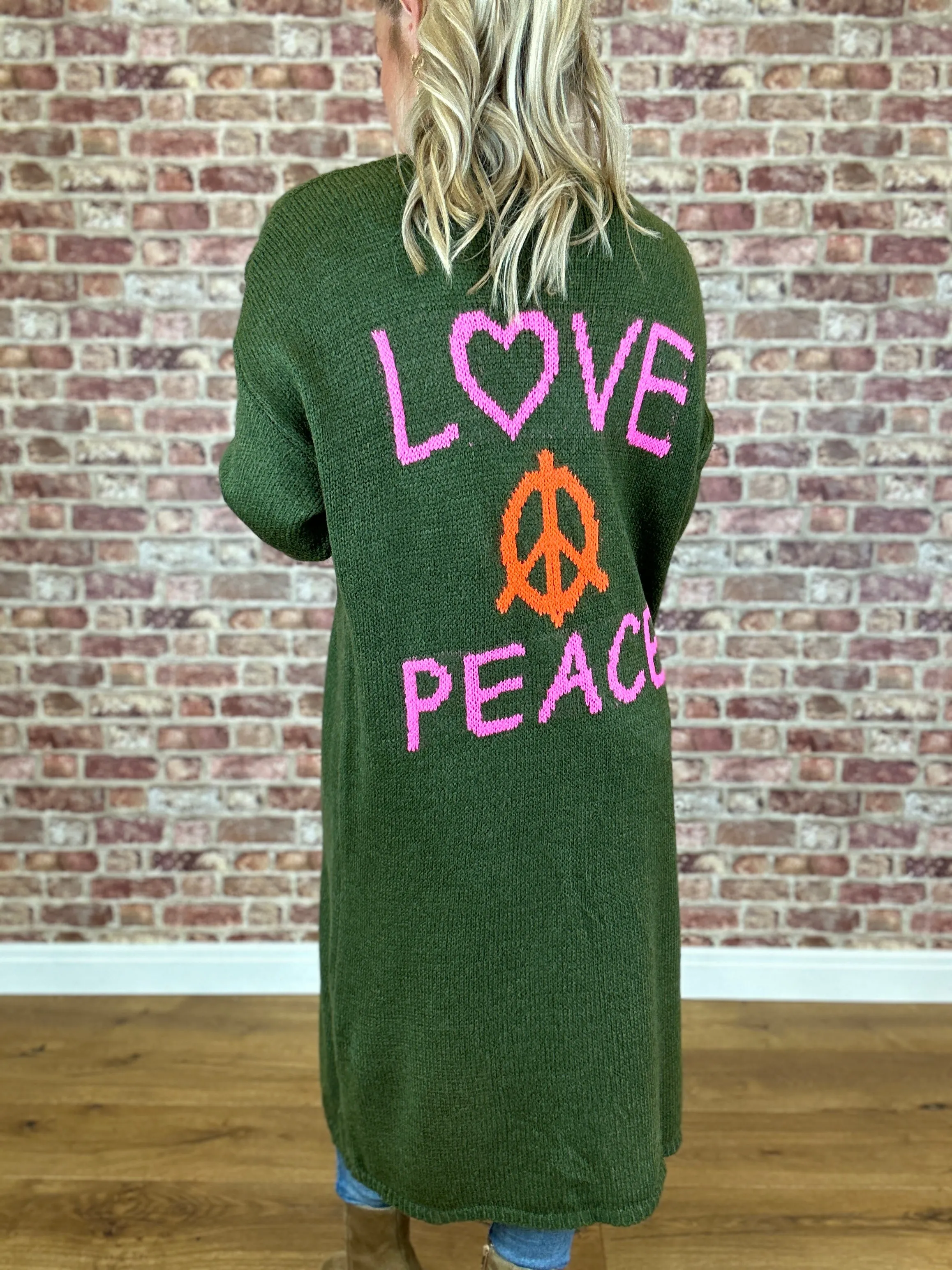 Love The Peace Cardigan