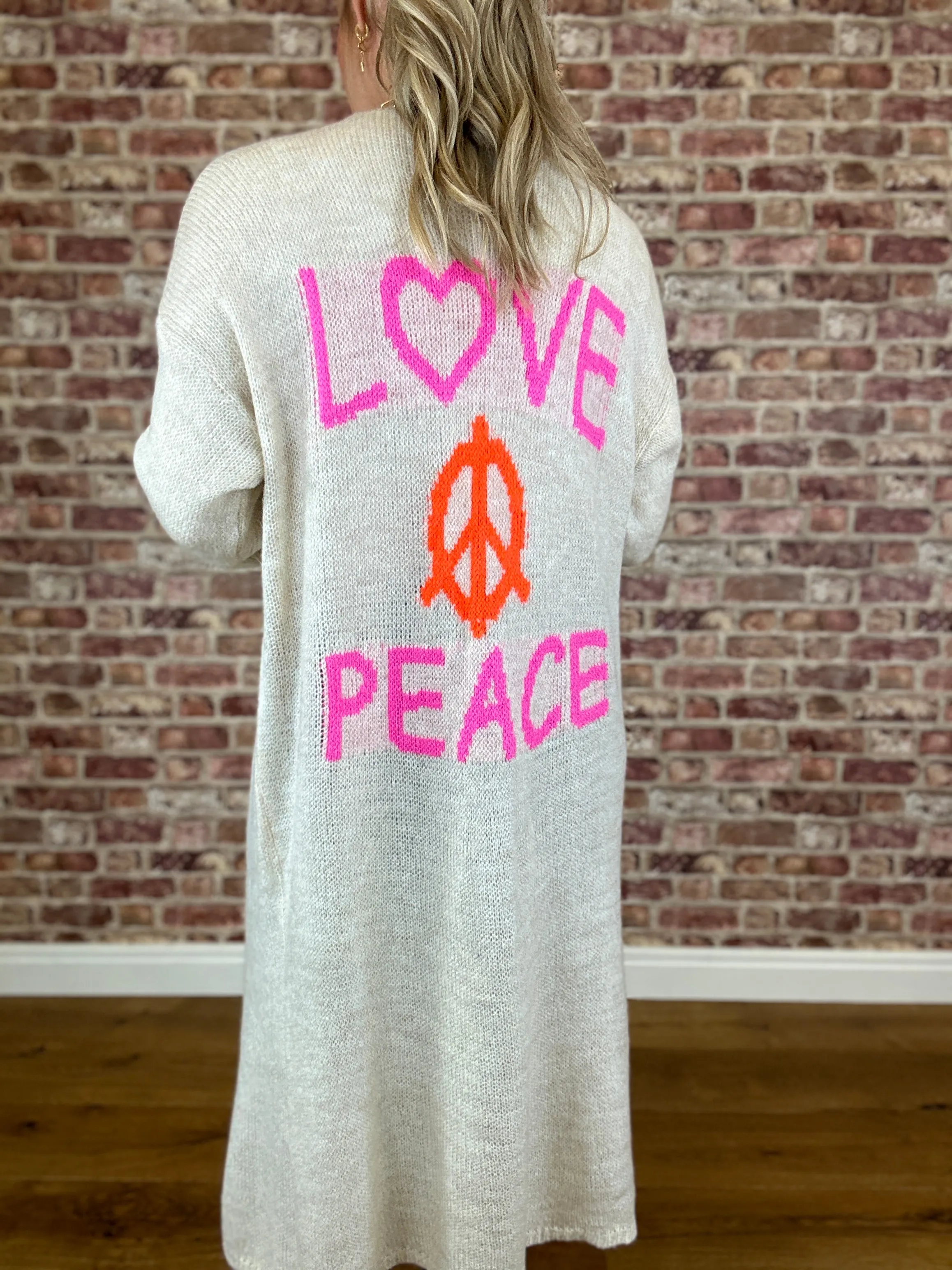 Love The Peace Cardigan