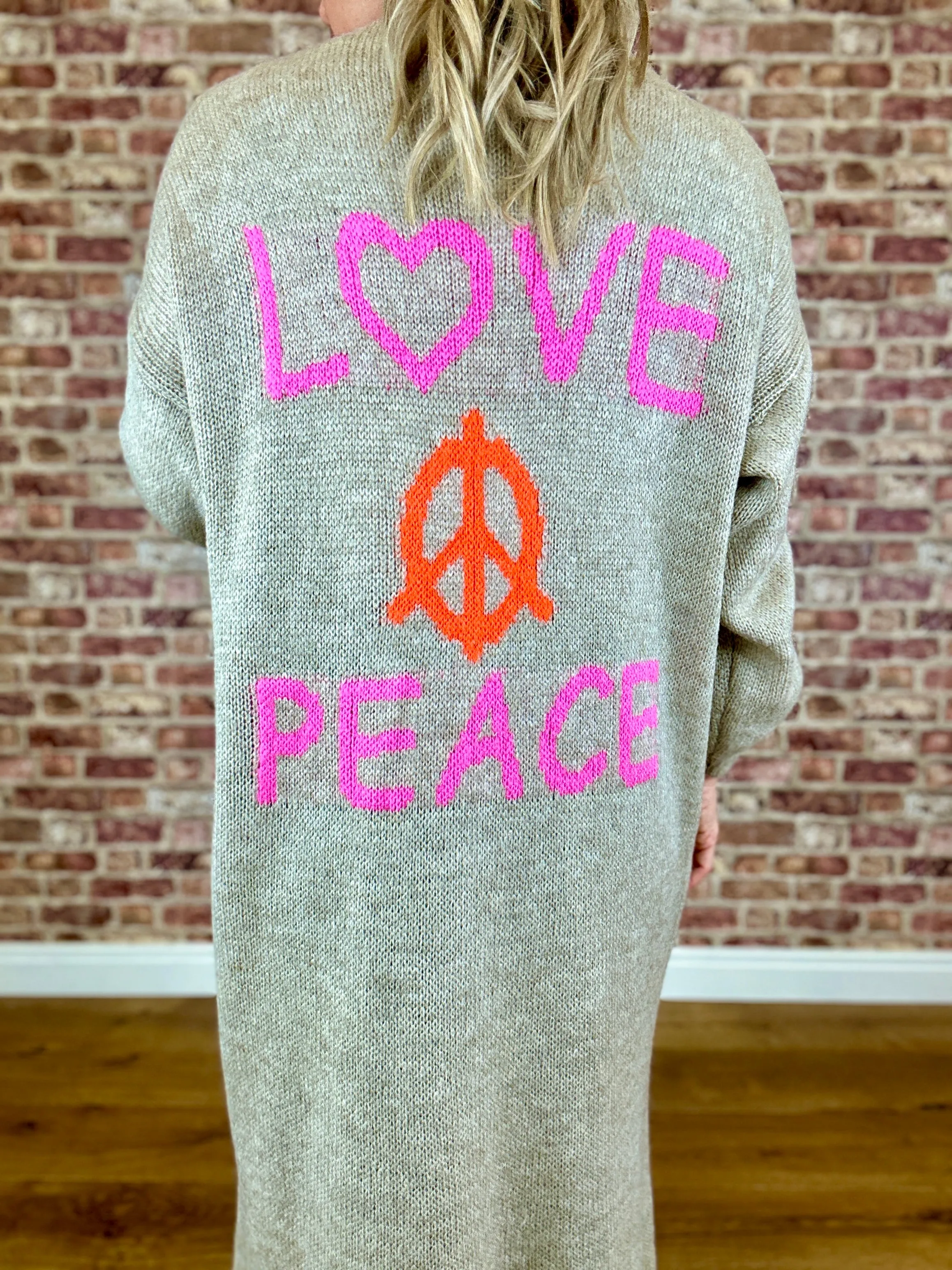 Love The Peace Cardigan