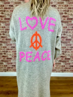 Love The Peace Cardigan