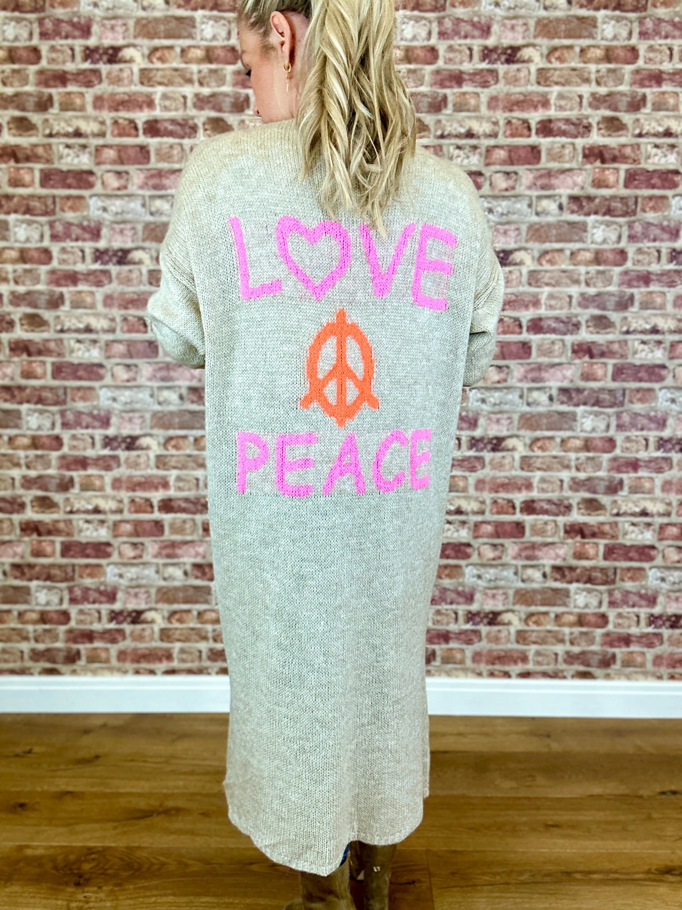 Love The Peace Cardigan