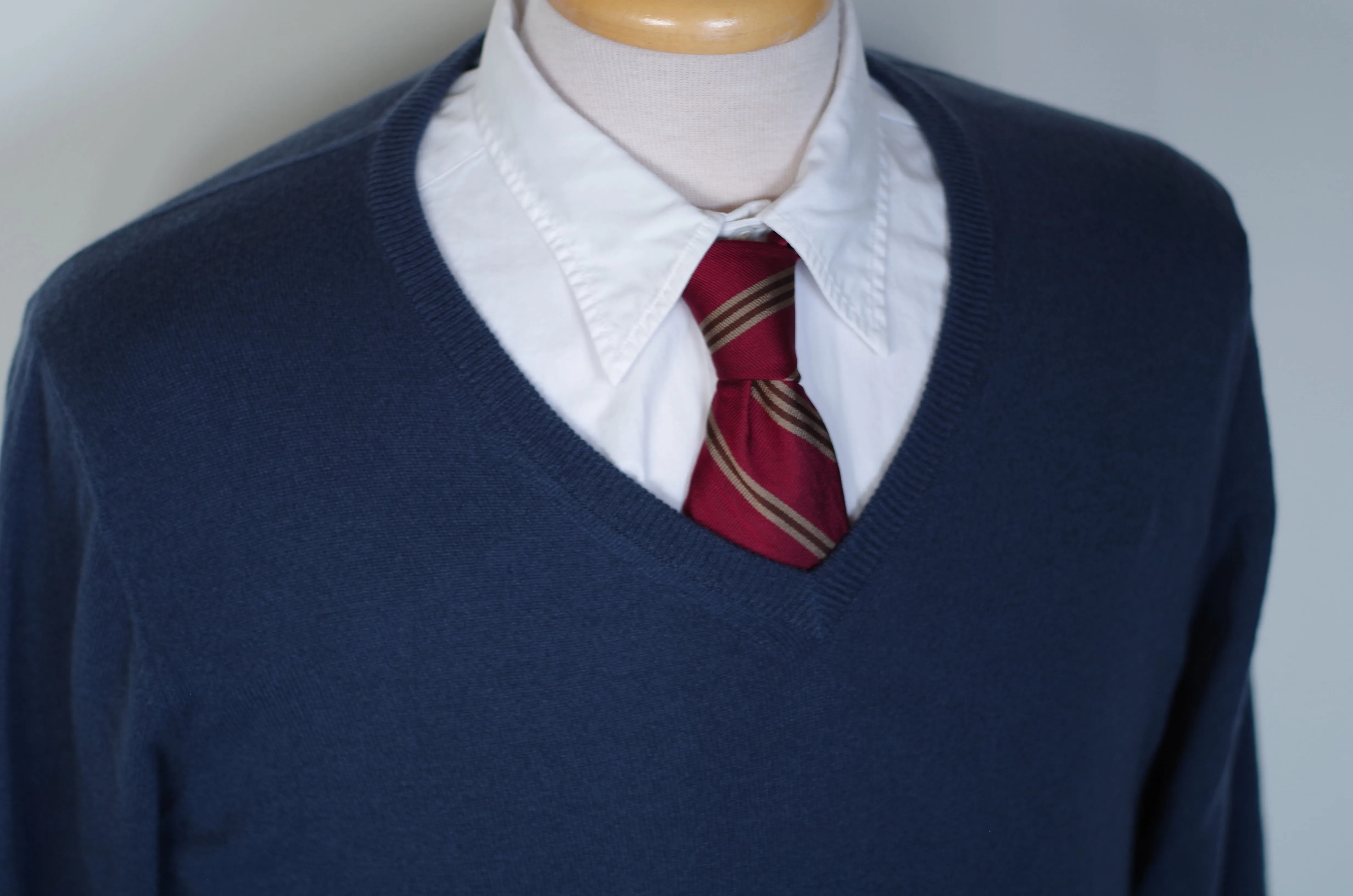 Luciano Barbera Cashmere V-Neck Sweater- Size 52