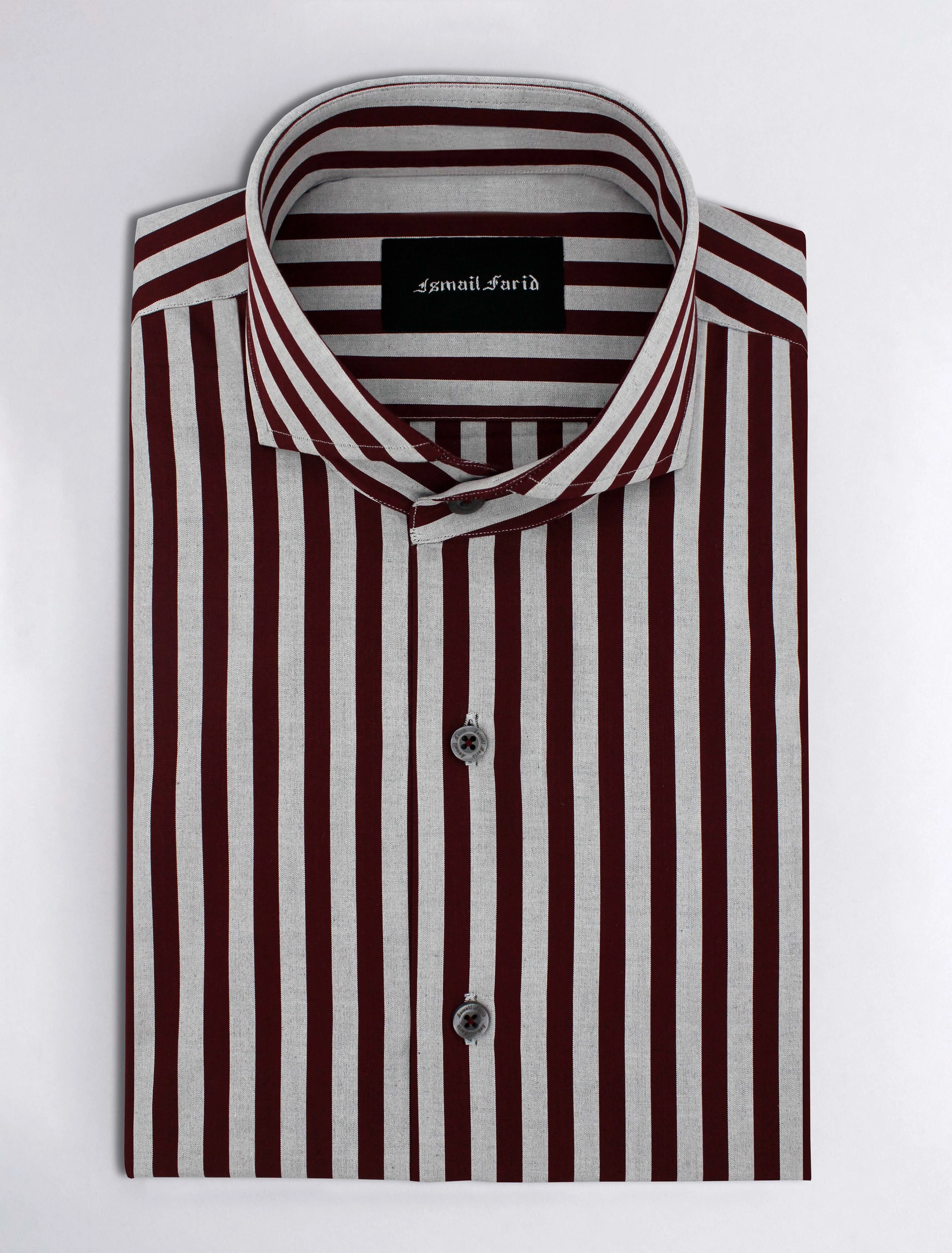 MAROON STRIPED SHIRT