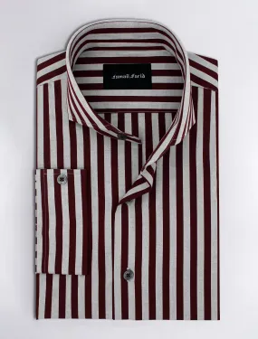 MAROON STRIPED SHIRT