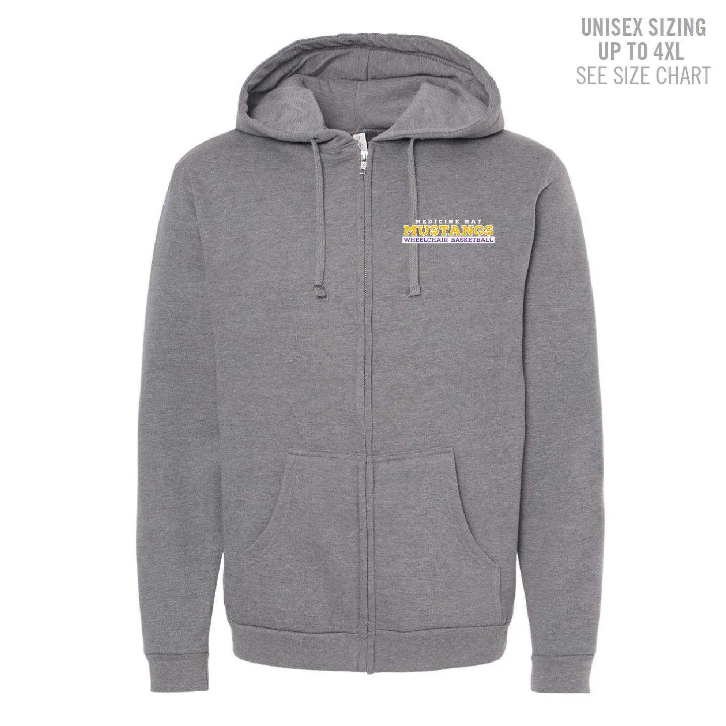 MHASR Mustangs Unisex Zip Hoodie (MHASRT010/11-3331)
